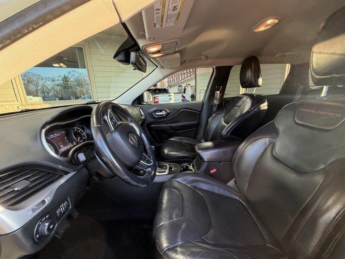 2014 Granite Crystal Metallic Clear Coat /Charcoal Jeep Cherokee Trailhawk (1C4PJMBB6EW) with an 2.4 engine, Automatic transmission, located at 25355 Eames Street, Channahon, IL, 60410, (815) 467-1807, 41.429108, -88.228432 - This 2014 Jeep Cherokee Trailhawk is built to dominate Granite Crystal Metallic Clear Coat outside, rugged black cloth inside, and a gutsy 2.4L Tigershark four-cylinder under the hood paired with Jeeps slick 9-speed automatic transmission. It hustles where others hesitate: 19 MPG city, 25 MPG highw - Photo#10