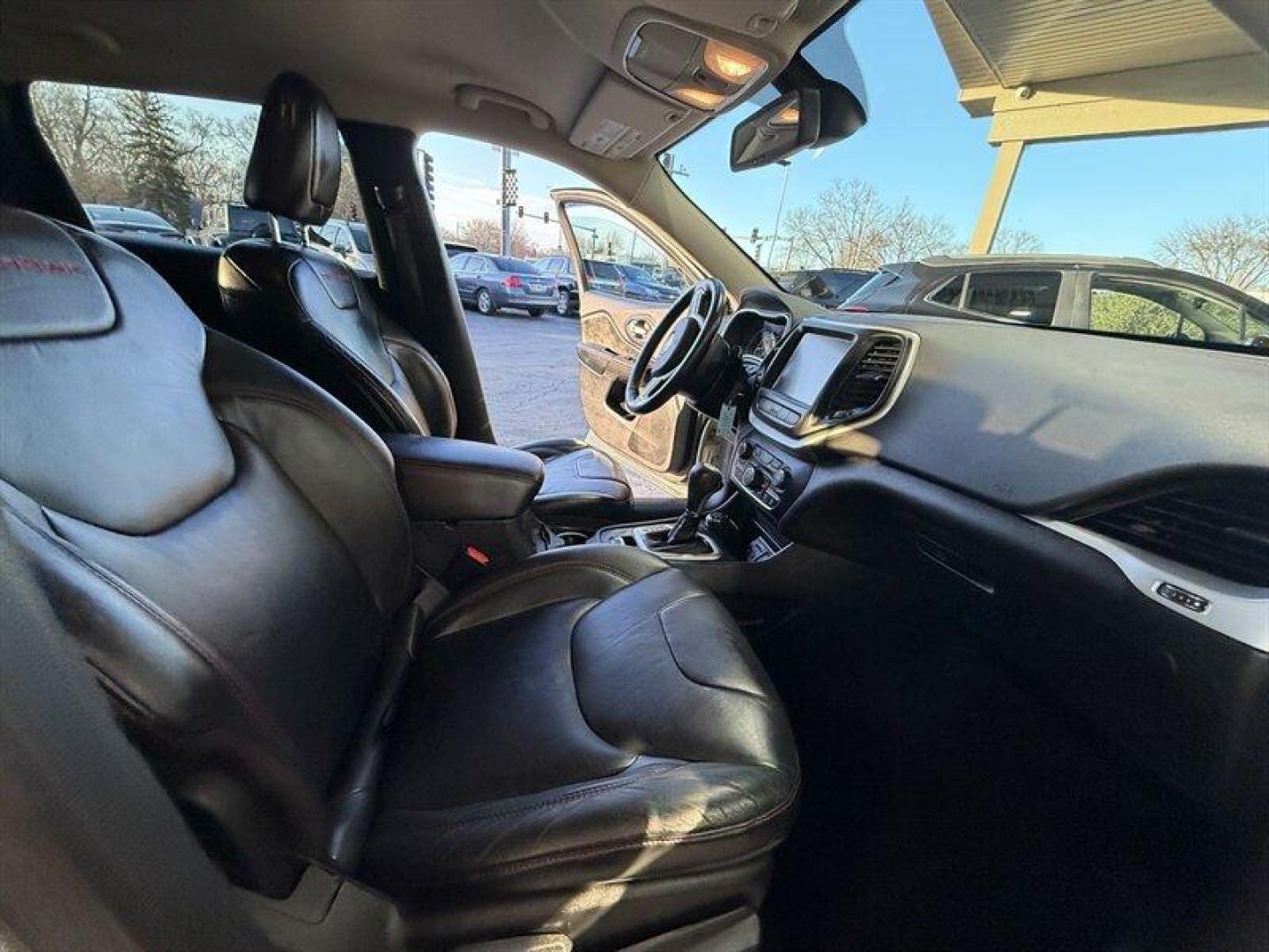 2014 Granite Crystal Metallic Clear Coat /Charcoal Jeep Cherokee Trailhawk (1C4PJMBB6EW) with an 2.4 engine, Automatic transmission, located at 25355 Eames Street, Channahon, IL, 60410, (815) 467-1807, 41.429108, -88.228432 - This 2014 Jeep Cherokee Trailhawk is built to dominate Granite Crystal Metallic Clear Coat outside, rugged black cloth inside, and a gutsy 2.4L Tigershark four-cylinder under the hood paired with Jeeps slick 9-speed automatic transmission. It hustles where others hesitate: 19 MPG city, 25 MPG highw - Photo#14