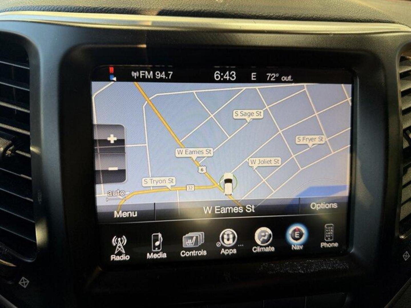 2014 Granite Crystal Metallic Clear Coat /Charcoal Jeep Cherokee Trailhawk (1C4PJMBB6EW) with an 2.4 engine, Automatic transmission, located at 25355 Eames Street, Channahon, IL, 60410, (815) 467-1807, 41.429108, -88.228432 - This 2014 Jeep Cherokee Trailhawk is built to dominate Granite Crystal Metallic Clear Coat outside, rugged black cloth inside, and a gutsy 2.4L Tigershark four-cylinder under the hood paired with Jeeps slick 9-speed automatic transmission. It hustles where others hesitate: 19 MPG city, 25 MPG highw - Photo#17