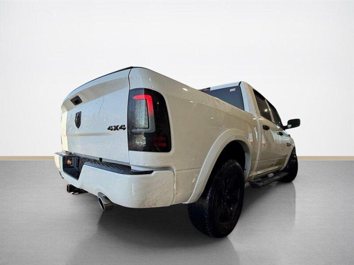 2016 Bright White Clear Coat RAM 1500 Express (1C6RR7KT7GS) with an HEMI 5.7L V8 395hp 410ft. lbs. engine, Automatic transmission, located at 25355 Eames Street, Channahon, IL, 60410, (815) 467-1807, 41.429108, -88.228432 - This isnt just a truck its a whole attitude. Meet this 2016 Ram 1500 Crew Cab 4x4 Night Edition blacked out, leveled up, and ready to make everything else in the lot look a little basic. HEMI power because just enough isnt your style Night Edition package black rims, black badges, blacked-out - Photo#3