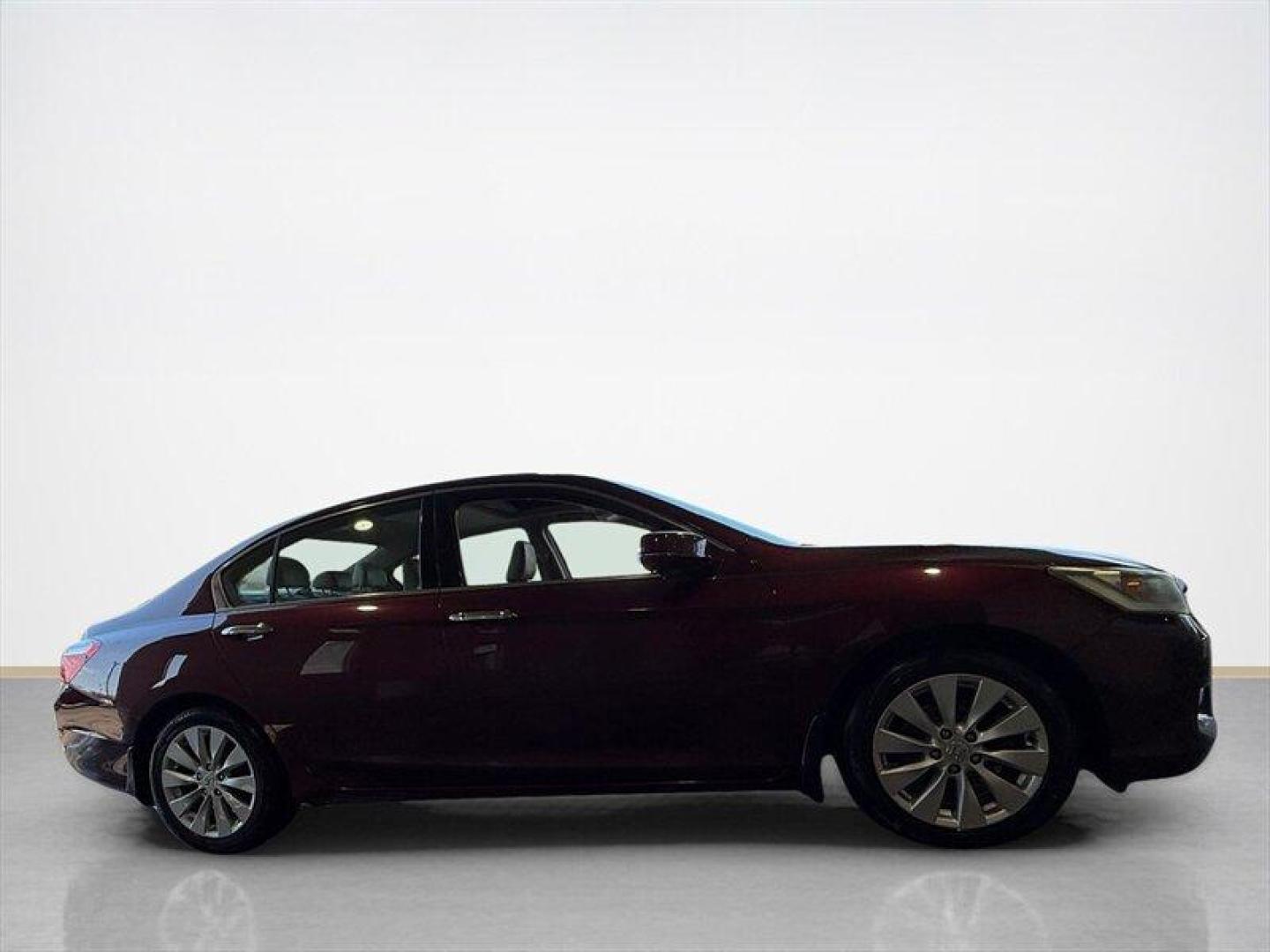 2015 Burgundy Honda Accord EX-L V6 (1HGCR3F8XFA) with an 3.5 engine, Automatic transmission, located at 25355 Eames Street, Channahon, IL, 60410, (815) 467-1807, 41.429108, -88.228432 - Meet the 2015 Honda Accord EX-L V6 the sensible sedan that secretly thinks its a sports car. Under that sleek hood sits a 3.5L V6 that delivers a satisfyingly smooth and eager drive (278 hp, 252 lb-ft), paired to a responsive 6-speed automatic with sport mode and steering-wheel paddle shifters. Yes - Photo#1