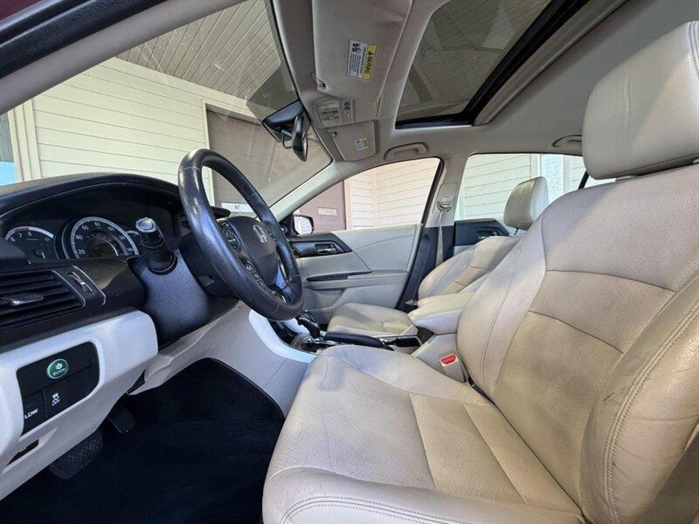 2015 Burgundy Honda Accord EX-L V6 (1HGCR3F8XFA) with an 3.5 engine, Automatic transmission, located at 25355 Eames Street, Channahon, IL, 60410, (815) 467-1807, 41.429108, -88.228432 - Meet the 2015 Honda Accord EX-L V6 the sensible sedan that secretly thinks its a sports car. Under that sleek hood sits a 3.5L V6 that delivers a satisfyingly smooth and eager drive (278 hp, 252 lb-ft), paired to a responsive 6-speed automatic with sport mode and steering-wheel paddle shifters. Yes - Photo#10