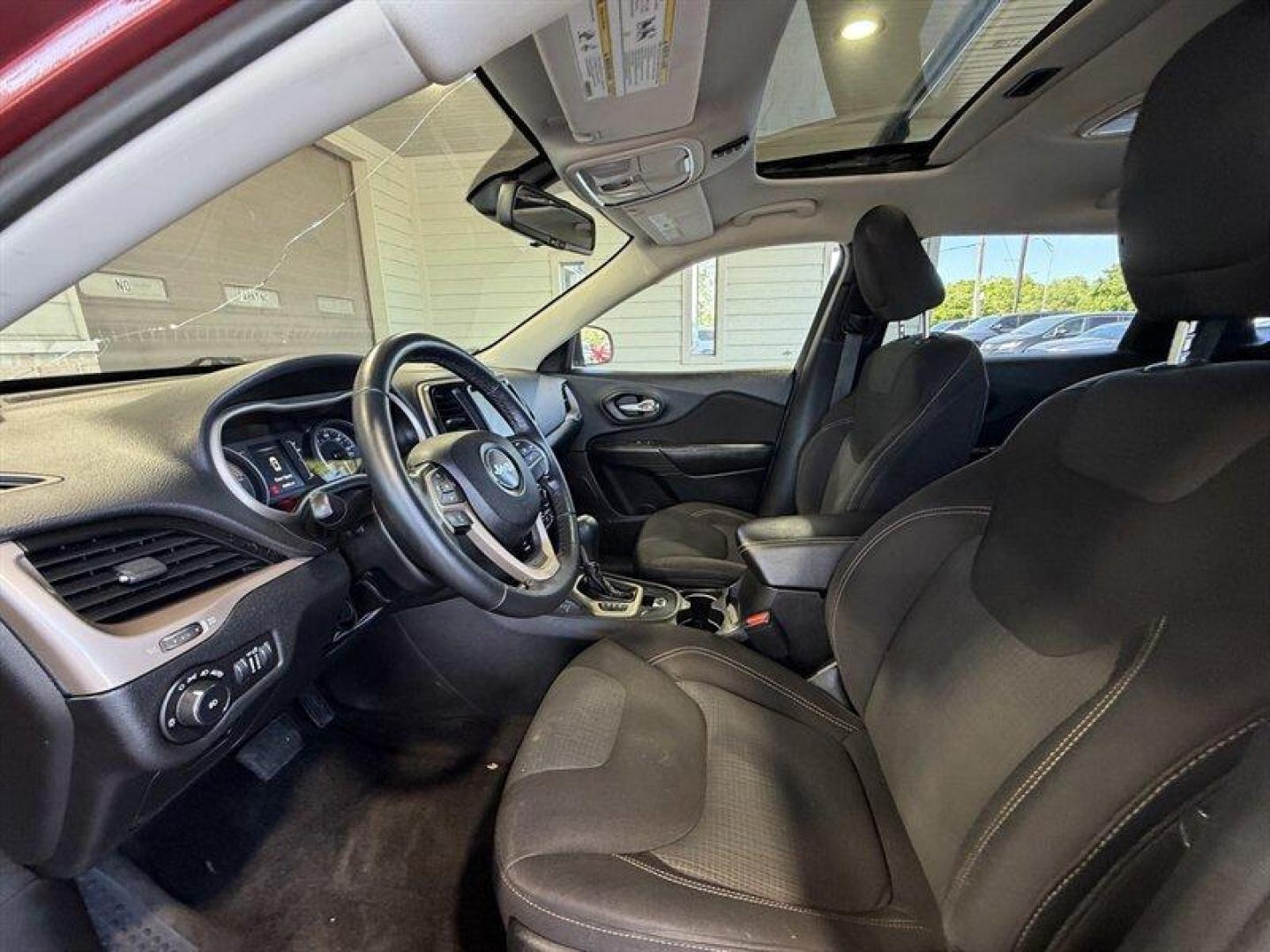 2016 Deep Cherry Red Crystal Pearl Coat Jeep Cherokee Latitude (1C4PJMCB5GW) with an 2.4 engine, Automatic transmission, located at 25355 Eames Street, Channahon, IL, 60410, (815) 467-1807, 41.429108, -88.228432 - Meet your next I actually have my life together ride: a 2016 Jeep Cherokee Latitude dressed in Deep Cherry Red Crystal Pearl Coat with a sleek Black interior and a sunroof that says, Yes, Ill be fabulous in the rain. Under the hood its powered by the reliable 2.4-liter four-cylinder that balances ev - Photo#11