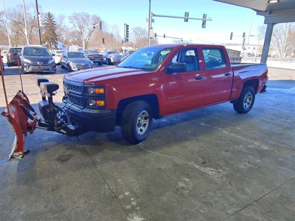 2014 Dark Toreador Red Chevrolet Silverado 1500 Work Truck (3GCUKPEC8EG) with an EcoTec3 5.3L Flex Fuel V8 355hp 383ft. lbs. engine, Automatic transmission, located at 25355 Eames Street, Channahon, IL, 60410, (815) 467-1807, 41.429108, -88.228432 - Photo #10