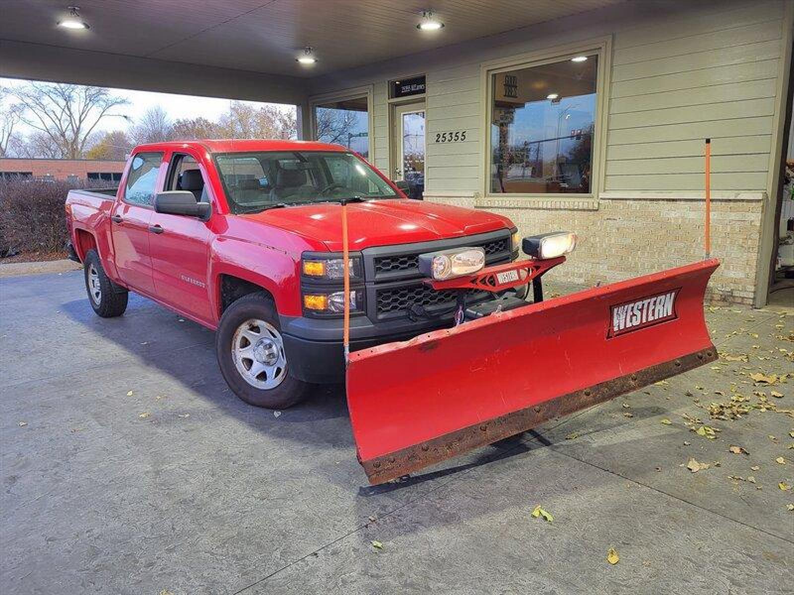 2014 Dark Toreador Red Chevrolet Silverado 1500 Work Truck (3GCUKPEC8EG) with an EcoTec3 5.3L Flex Fuel V8 355hp 383ft. lbs. engine, Automatic transmission, located at 25355 Eames Street, Channahon, IL, 60410, (815) 467-1807, 41.429108, -88.228432 - Photo #1