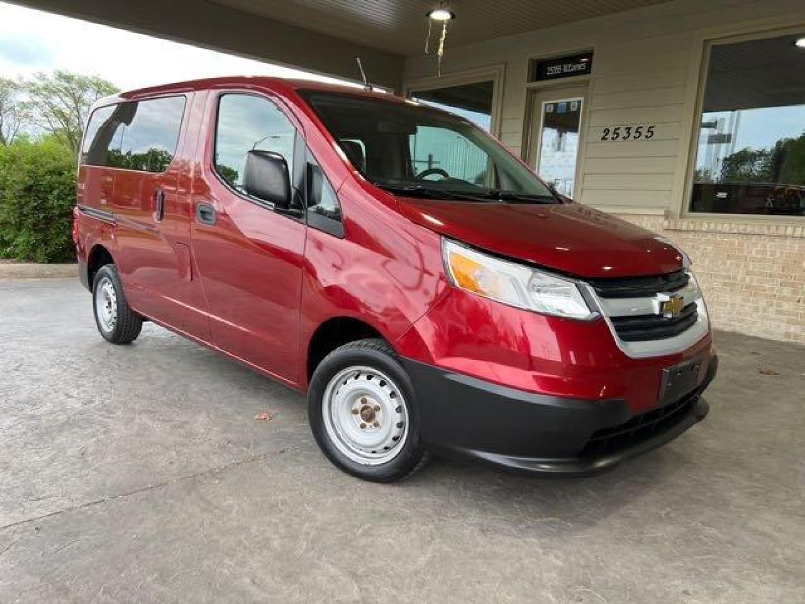 2015 Burgundy Chevrolet City Express Cargo LT (3N63M0ZN3FK) with an 2.0L I4 131hp 139ft. lbs. engine, Automatic transmission, located at 25355 Eames Street, Channahon, IL, 60410, (815) 467-1807, 41.429108, -88.228432 - READY TO GO TO WORK! Auto, all power, tilt, cruise, a/c, alloy wheels, keyless entry and more! If youre ready for a different, no hassle and pleasant car buying experience, then give us a chance! Were breaking the standard Car Sales mold and making one of our very own youll be sure to appreciate! So - Photo #0