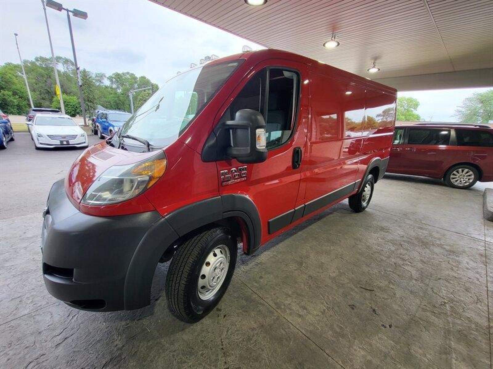 2014 Deep Cherry Red Crystal Pearl Coat Ram ProMaster Cargo 1500 136 WB (3C6TRVAG3EE) with an Pentastar 3.6L V6 280hp 260ft. lbs. engine, Automatic transmission, located at 25355 Eames Street, Channahon, IL, 60410, (815) 467-1807, 41.429108, -88.228432 - Auto, all power, tilt, cruise, a/c, alloy wheels, keyless entry and more! If youre ready for a different, no hassle and pleasant car buying experience, then give us a chance! Were breaking the standard Car Sales mold and making one of our very own youll be sure to appreciate! So, why buy from Crase - Photo #11