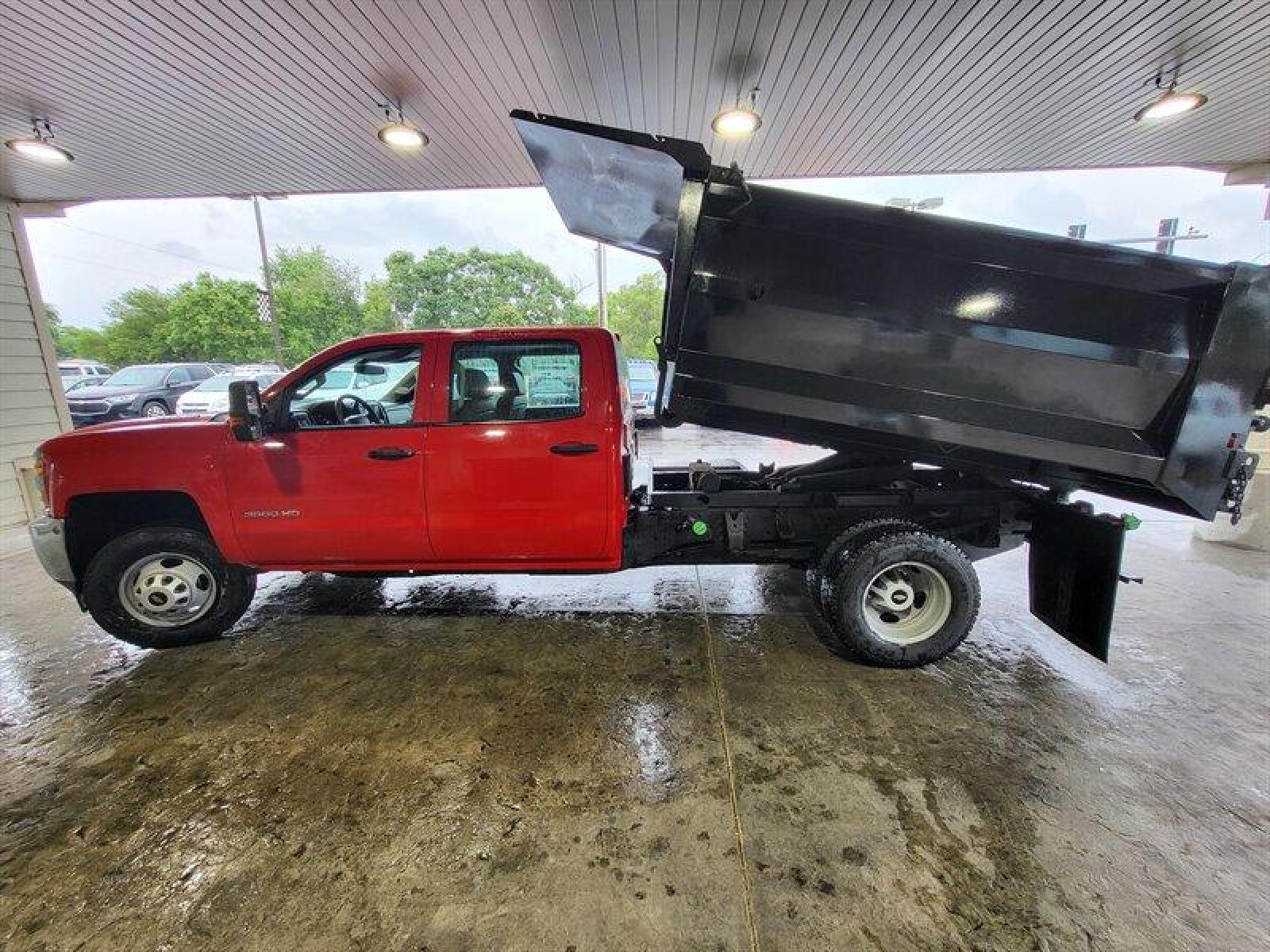 2015 Red Chevrolet Silverado 3500HD CC Work Truck (1GB4KYC8XFF) with an Duramax 6.6L Diesel engine, Automatic transmission, located at 25355 Eames Street, Channahon, IL, 60410, (815) 467-1807, 41.429108, -88.228432 - ** 9 FOOT DUMP BODY WITH SIDE DOOR and STEPS, PULL OUT RAMP AS WELL. FULLY SERVICED, 6 BRAND NEW TIRES , and BRAND NEW BRAKES. **Auto, all power, tilt, cruise, a/c, alloy wheels, keyless entry and more! If youre ready for a different, no hassle and pleasant car buying experience, then give us a - Photo #10
