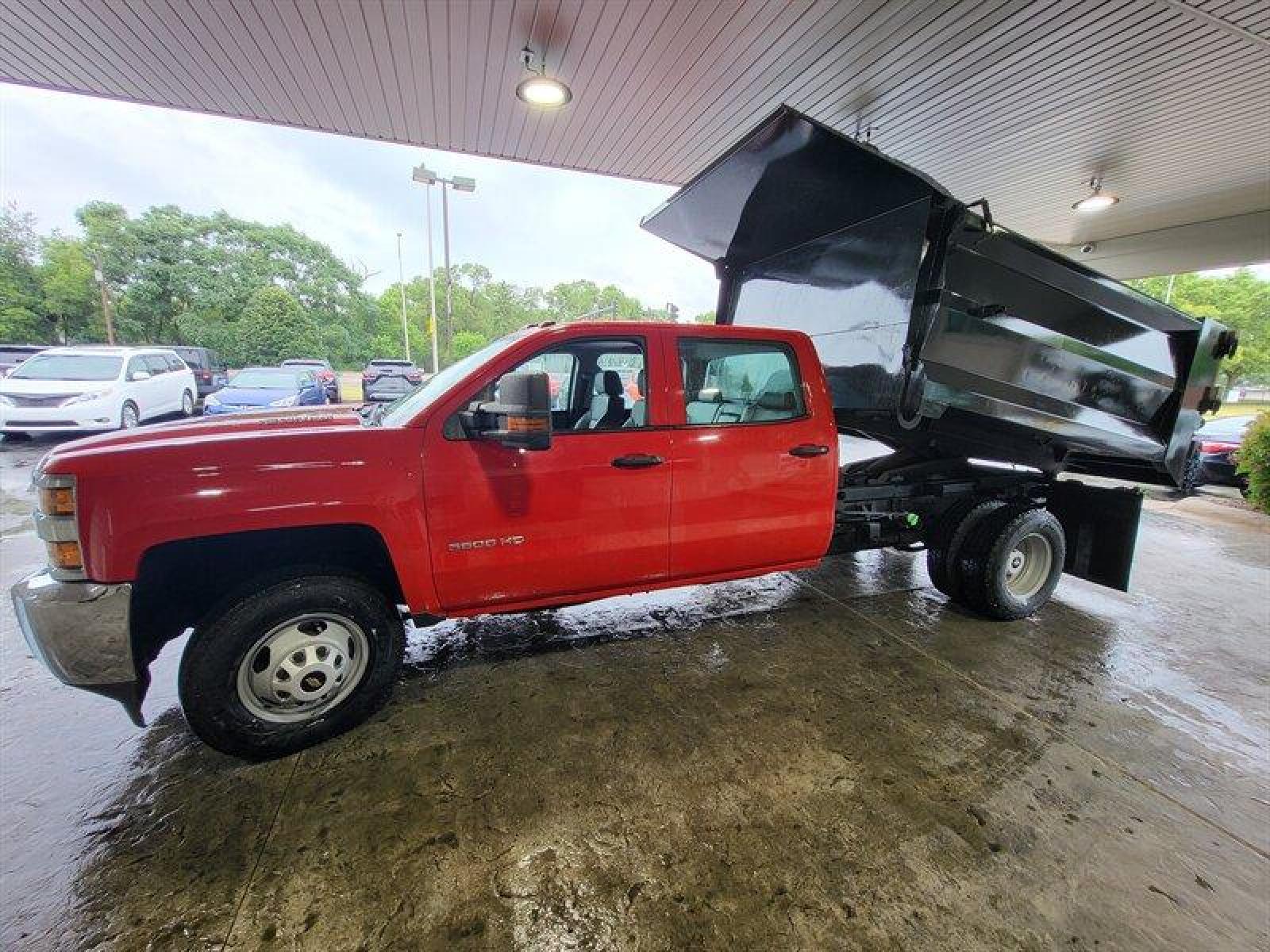 2015 Red Chevrolet Silverado 3500HD CC Work Truck (1GB4KYC8XFF) with an Duramax 6.6L Diesel Turbo V8 397hp 765ft. lbs. engine, Automatic transmission, located at 25355 Eames Street, Channahon, IL, 60410, (815) 467-1807, 41.429108, -88.228432 - ** 9 FOOT DUMP BODY WITH SIDE DOOR and STEPS, PULL OUT RAMP AS WELL. FULLY SERVICED, 6 BRAND NEW TIRES , and BRAND NEW BRAKES. **Auto, all power, tilt, cruise, a/c, alloy wheels, keyless entry and more! If youre ready for a different, no hassle and pleasant car buying experience, then give us a - Photo #11