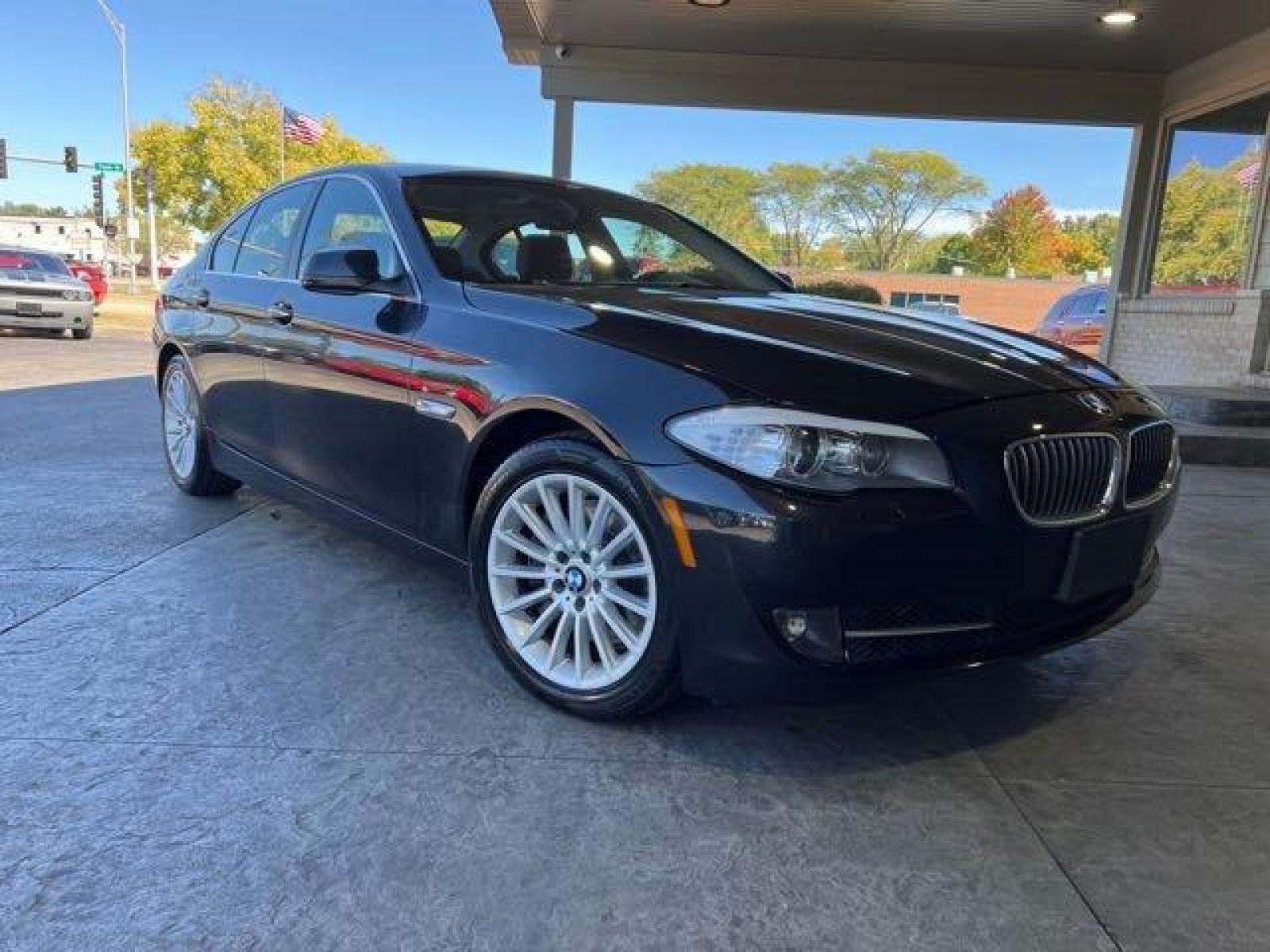 2013 Black Sapphire Metallic BMW 535i xDrive AWD (WBAFU7C54DD) with an 3.0L Turbo I6 300hp 300ft. lbs. engine, Automatic transmission, located at 25355 Eames Street, Channahon, IL, 60410, (815) 467-1807, 41.429108, -88.228432 - READY FOR A NEW HOME! HEATED LEATHER FRONT AND REAR! HEADS UP DISPLAY! NAVI! Auto, all power, tilt, cruise, a/c, alloy wheels, keyless entry and more! If youre ready for a different, no hassle and pleasant car buying experience, then give us a chance! Were breaking the standard Car Sales mold and ma - Photo #0