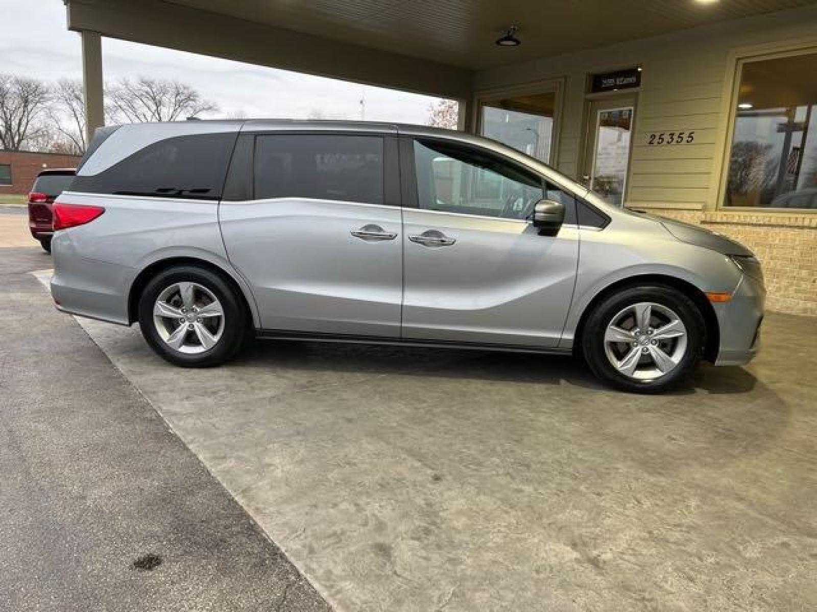2020 Lunar Silver Metallic Honda Odyssey EX-L (5FNRL6H78LB) with an 3.5L V6 280hp 262ft. lbs. engine, Automatic transmission, located at 25355 Eames Street, Channahon, IL, 60410, (815) 467-1807, 41.429108, -88.228432 - CLEAN LOW MILE FAMILY RIDE! WARRANTY REMAINS! HEATED LEATHER! SUNROOF! 8 PASSENGER! REMOTE START! POWER DOORS! Auto, all power, tilt, cruise, a/c, alloy wheels, keyless entry and more! If youre ready for a different, no hassle and pleasant car buying experience, then give us a chance! Were breaking - Photo #1