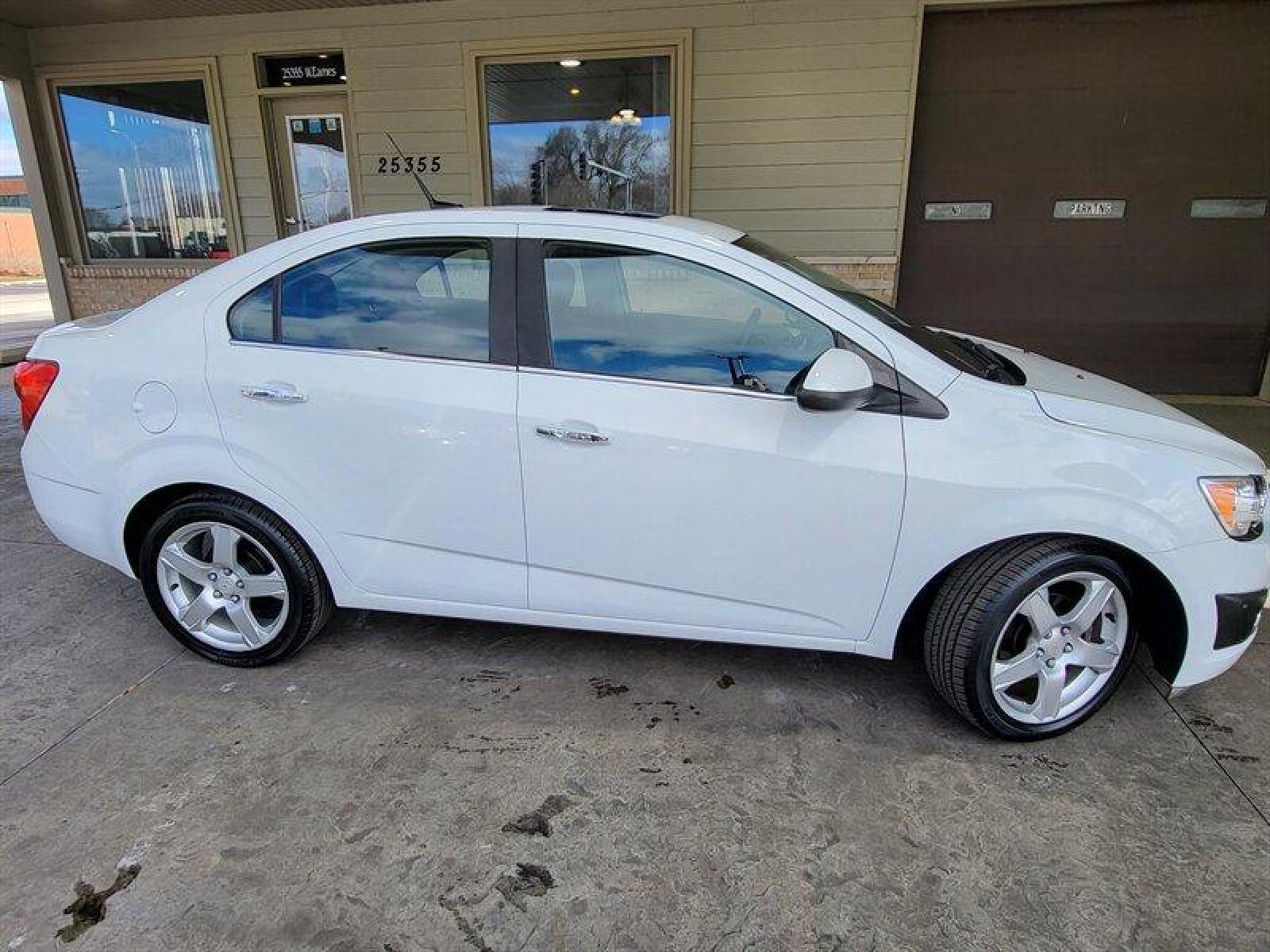 2012 Summit White Chevrolet Sonic LTZ (1G1JF5SB9C4) with an Ecotec 1.4L Turbo I4 138hp 148ft. lbs. engine, 6 Speed Manual transmission, located at 25355 Eames Street, Channahon, IL, 60410, (815) 467-1807, 41.429108, -88.228432 - ** CLEAN LOCAL TRADE IN, HARD TO FIND 6 SPEED MANUAL, SUNROOF AND LEATHER. ** all power, tilt, cruise, a/c, alloy wheels, keyless entry and more! If youre ready for a different, no hassle and pleasant car buying experience, then give us a chance! Were breaking the standard Car Sales mold and making - Photo #2