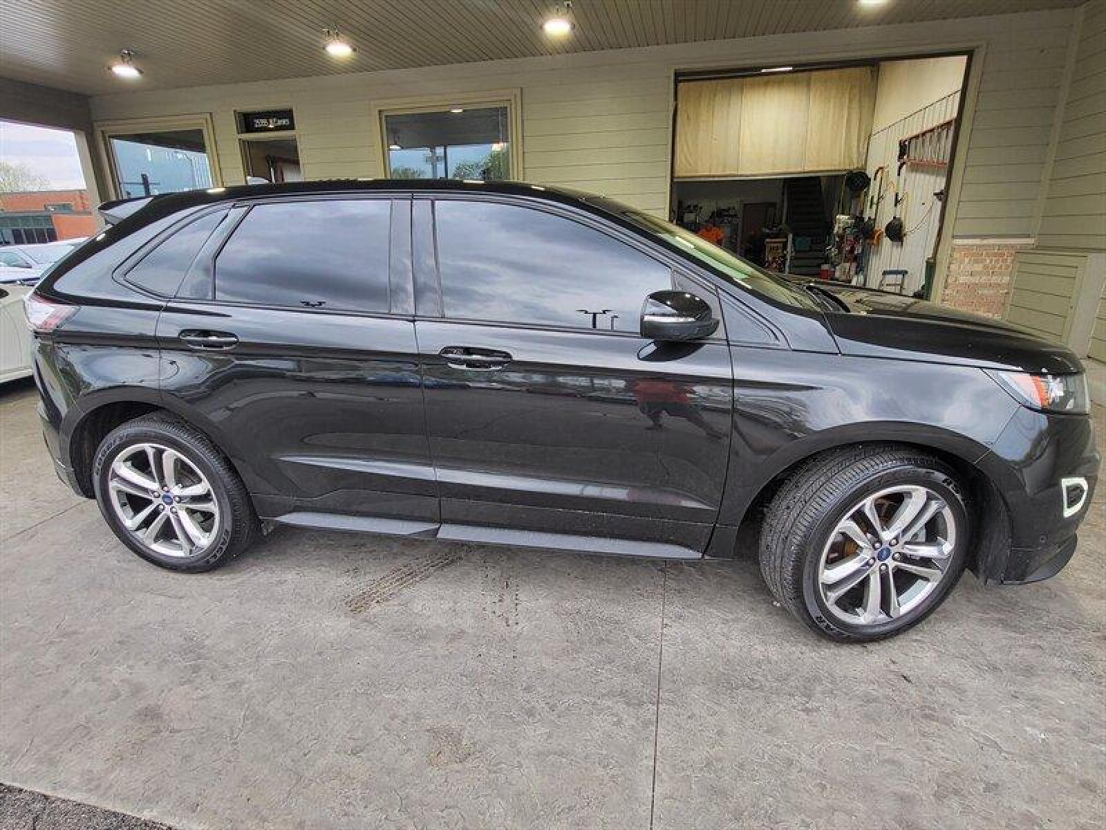 2015 Tuxedo Black Ford Edge Sport (2FMPK3AP3FB) with an EcoBoost 2.7L Turbo engine, Automatic transmission, located at 25355 Eames Street, Channahon, IL, 60410, (815) 467-1807, 41.429108, -88.228432 - CLEAN LOADED LOCAL TRADE! HEATED LEATHER! NAVI! *CPO 3 MONTH/3,000 MILE WARRANTY INCLUDED* If you're ready for a different, no hassle and pleasant car buying experience, then give us a chance! We're breaking the standard Car Sales mold and making one of our very own you'll be sure to appreciate! So, - Photo #2