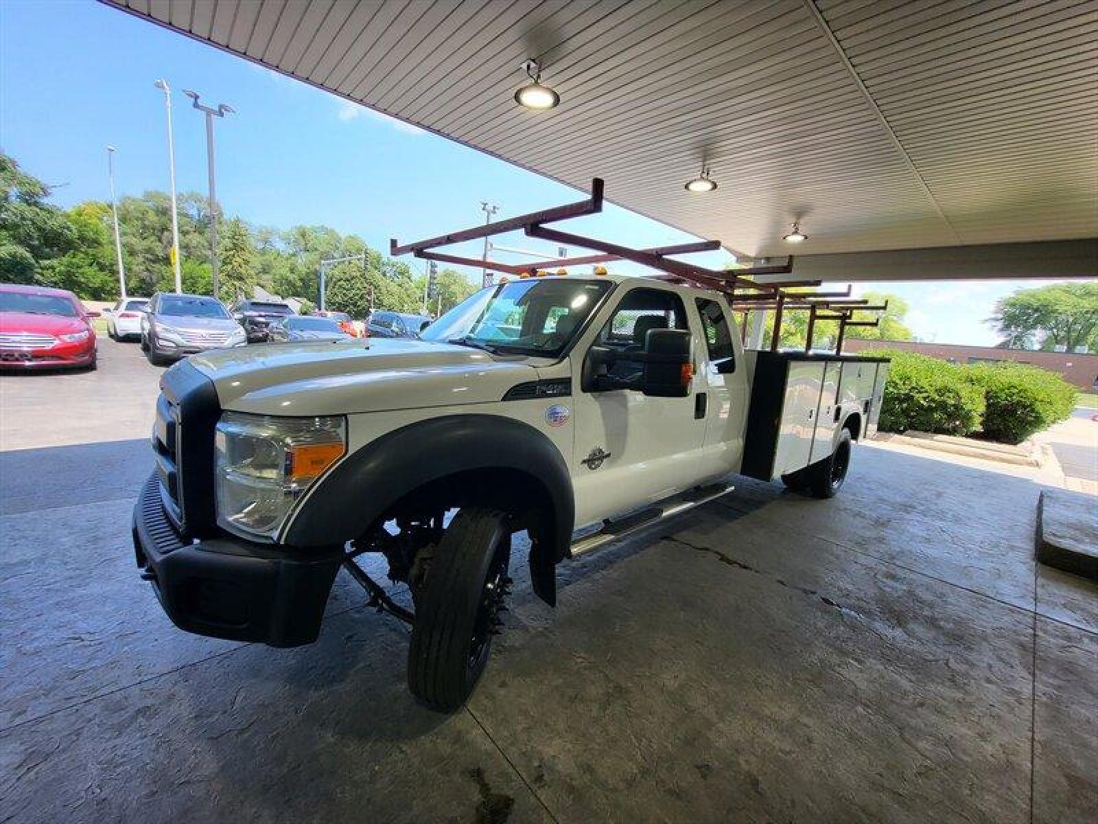 2013 White Ford F-450 XL DRW (1FD9X4GT8DE) with an 6.7 engine, Automatic transmission, located at 25355 Eames Street, Channahon, IL, 60410, (815) 467-1807, 41.429108, -88.228432 - ** PRICED TO MOVE, NEEDS SOME WORK. ** KNAPHEIDE BOX IS 11 FOTT LONG X 54 INCHES WIDE . RUNS AND DRIVES, AC DOESNT WORK, REAR SEAT REMOVED FOR POWER INVERTER, WHEEL BENT, STEERING WHEEL TORN, BOX HAS DAMAGE, HAS TUNER AND BEEN DELETED, RADIO WORKS BUT DISPLAY DOESN'T LIGHT UP. If you're ready for a - Photo #13