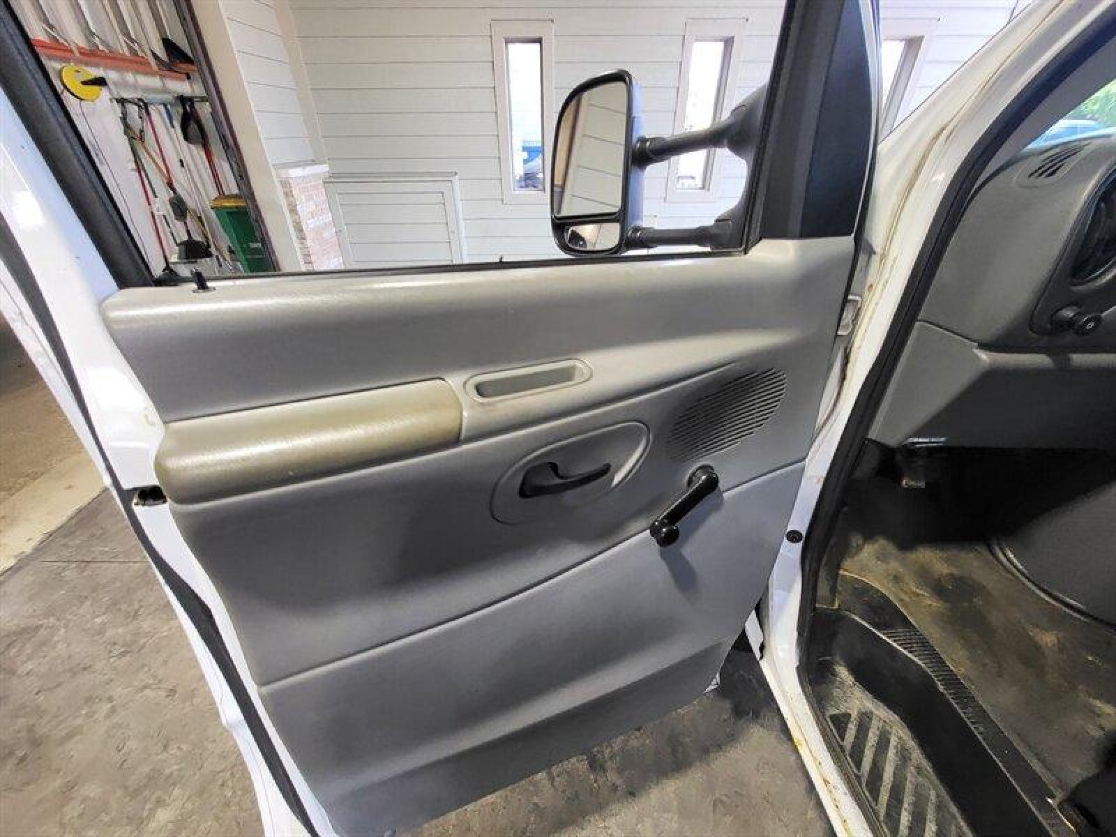 2003 White Ford E-Series Van Standard Cutaway (1FDWE35L03H) with an 5.4 V8 engine, Automatic transmission, located at 25355 Eames Street, Channahon, IL, 60410, (815) 467-1807, 41.429108, -88.228432 - ** 10 FOOT BOX TRUCK PRICED TO MOVE. ** BOX DIMENSIONS 10 FOOT LONG X 94 INCES WIDE X 80 INCHES TALL. RUNS AND DRIVES, NEEDS EXHAUST WORK, CAT CONVERTERS, REAR OVERHEAD DOOR WORKS BUT A LITTLE ROUGH. If you're ready for a different, no hassle and pleasant car buying experience, then give us a chanc - Photo #21