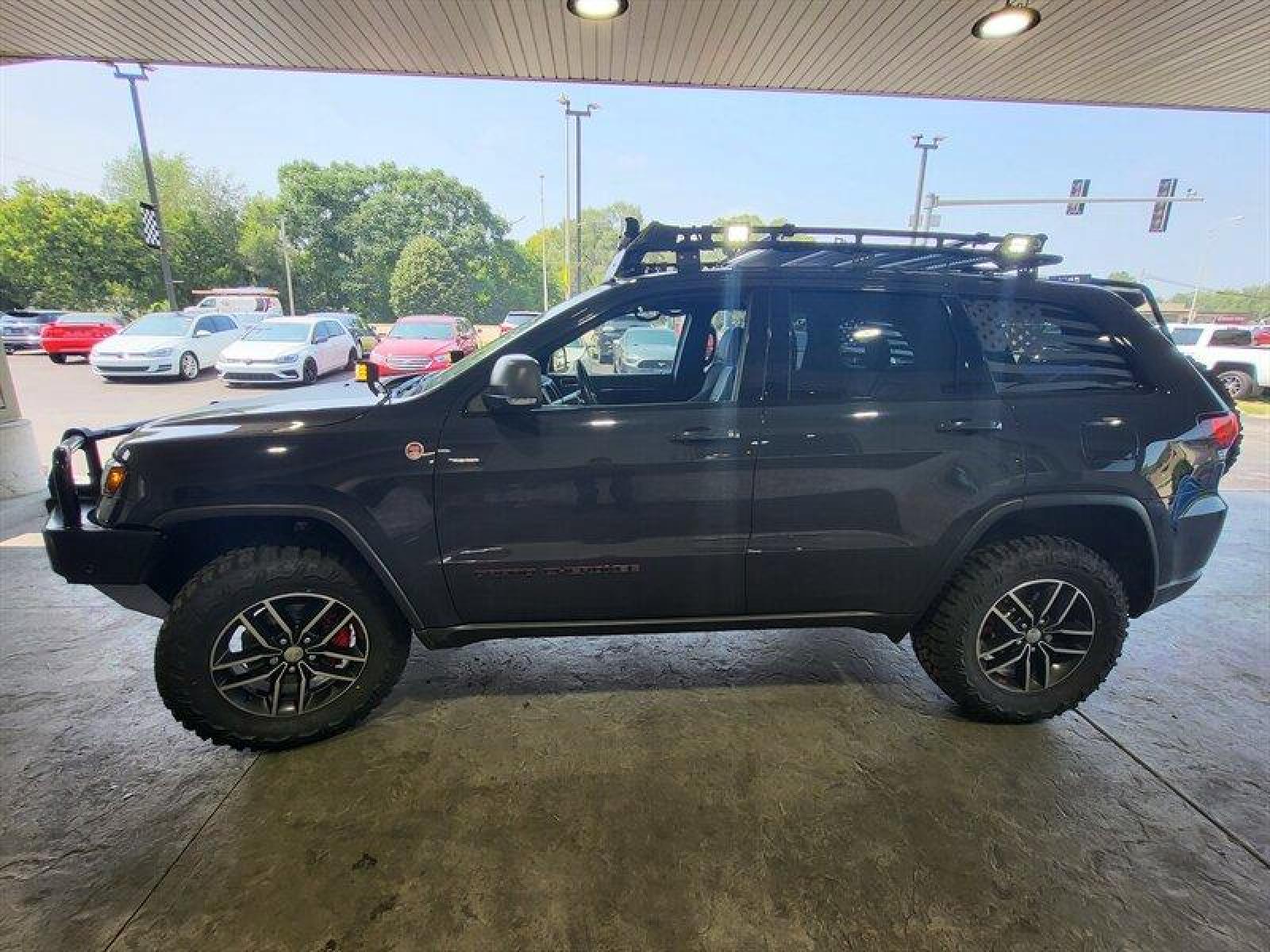2018 Granite Crystal Metallic Clear Coat Jeep Grand Cherokee Trailhawk (1C4RJFLG3JC) with an Pentastar 3.6L V6 29 engine, Automatic transmission, located at 25355 Eames Street, Channahon, IL, 60410, (815) 467-1807, 41.429108, -88.228432 - ** WOW LOOK AT THIS JEEP, WELL OVER $7,000 IN UPGRADES. 6 MONKEYS TIRE SWING, GOBI STEALTH RACK AND LADDER, ARB COMBINATION BUMPER, WARN M8000 WINCH, PLUS MUCH MORE. 5 BRAND NEW TIRES AS WELL. ** If you're ready for a different, no hassle and pleasant car buying experience, then give us a chance! We - Photo #12