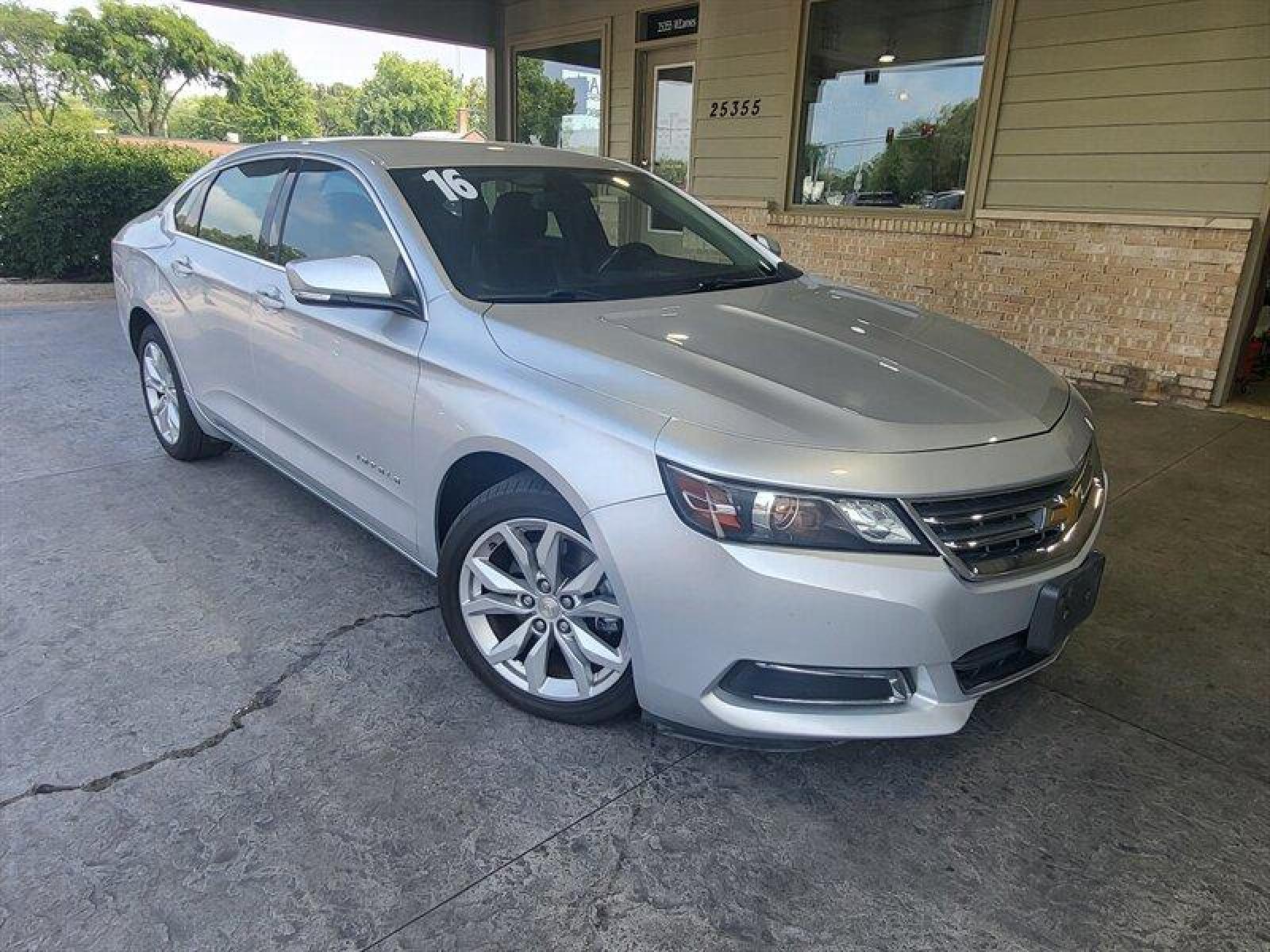 2016 Silver Ice Metallic Chevrolet Impala LT (2G1105SA8G9) with an Ecotec 2.5L I4 196hp 186ft. lbs. engine, Automatic transmission, located at 25355 Eames Street, Channahon, IL, 60410, (815) 467-1807, 41.429108, -88.228432 - CLEAN LOCAL TRADE! LEATHER! BACK UP CAMERA! *CPO 3 MONTH/3,000 MILE WARRANTY INCLUDED* If you're ready for a different, no hassle and pleasant car buying experience, then give us a chance! We're breaking the standard Car Sales mold and making one of our very own you'll be sure to appreciate! So, why - Photo #0