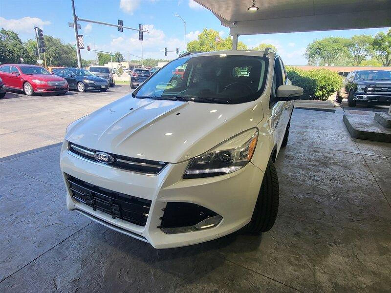 2014 White Platinum Metallic Tri-Coat Ford Escape Titanium (1FMCU0JX2EU) with an EcoBoost 1.6L Turbo I4 178hp 184ft. lbs. engine, Automatic transmission, located at 25355 Eames Street, Channahon, IL, 60410, (815) 467-1807, 41.429108, -88.228432 - Photo #12