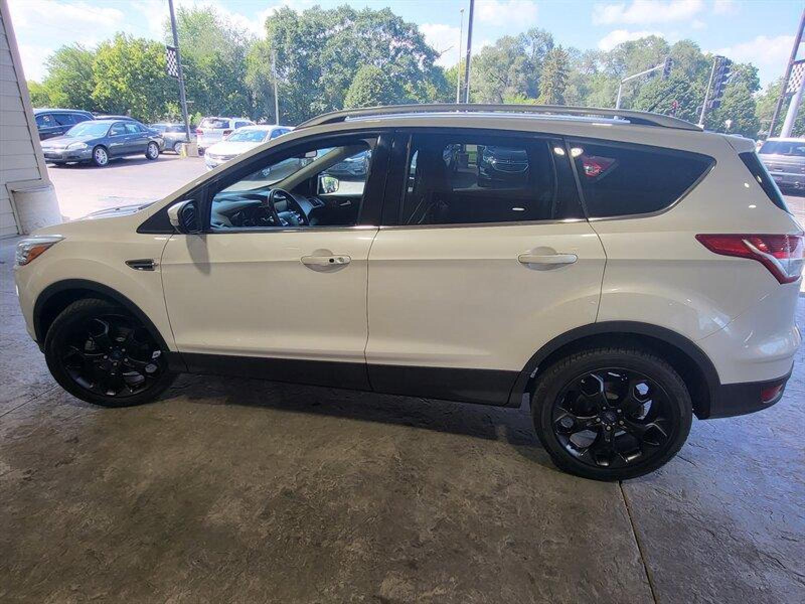 2014 White Platinum Metallic Tri-Coat Ford Escape Titanium (1FMCU0JX2EU) with an EcoBoost 1.6L Turbo I4 178hp 184ft. lbs. engine, Automatic transmission, located at 25355 Eames Street, Channahon, IL, 60410, (815) 467-1807, 41.429108, -88.228432 - Photo #9