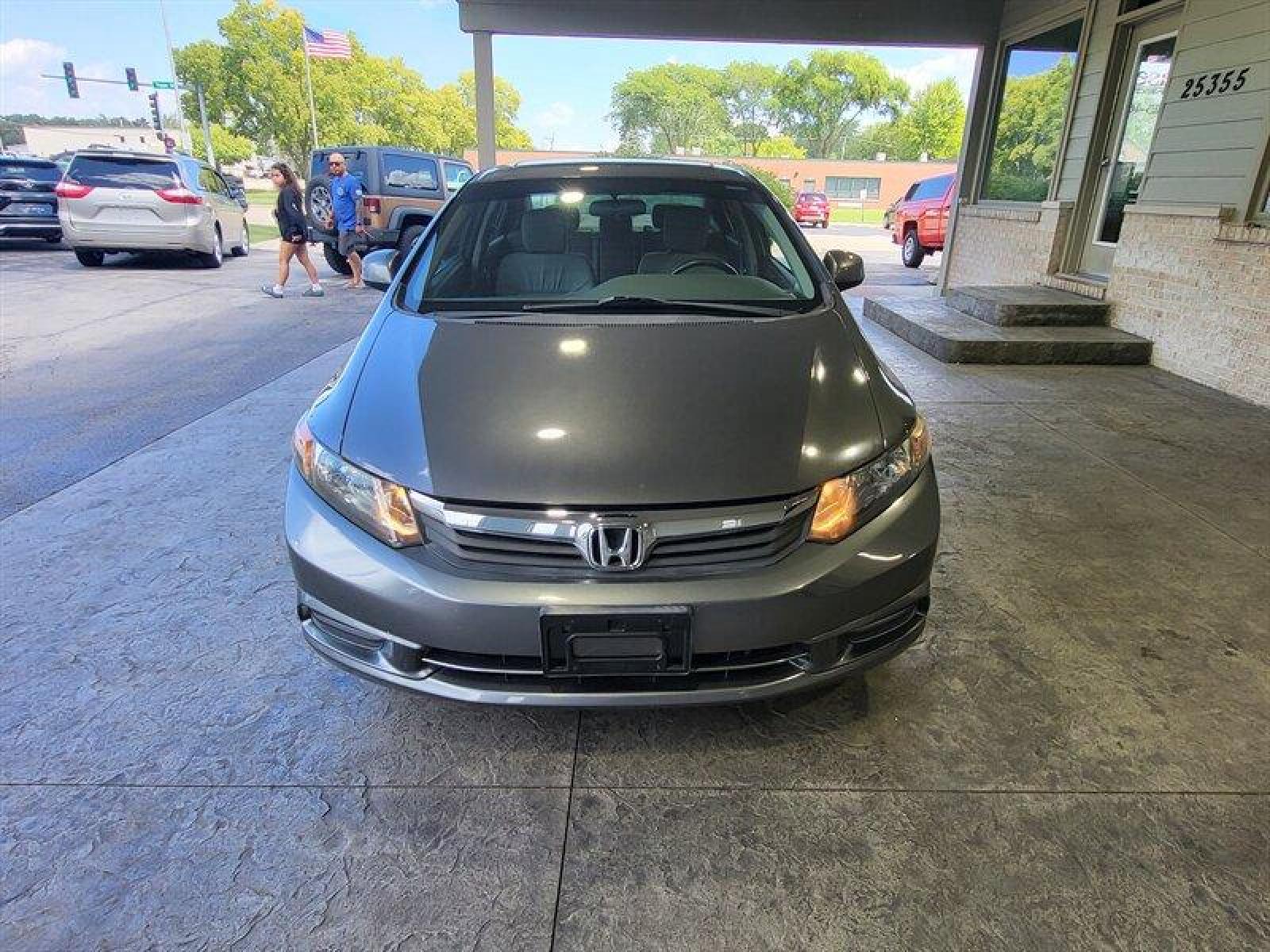2012 Urban Titanium Metallic Honda Civic EX-L (2HGFB2F94CH) with an 1.8L I4 140hp 128ft. lbs. engine, Automatic transmission, located at 25355 Eames Street, Channahon, IL, 60410, (815) 467-1807, 41.429108, -88.228432 - ** WOW ONLY 23,000 MILES ** *CPO 3 MONTH/3,000 MILE WARRANTY INCLUDED* If you're ready for a different, no hassle and pleasant car buying experience, then give us a chance! We're breaking the standard Car Sales mold and making one of our very own you'll be sure to appreciate! So, why buy from Crase - Photo #13