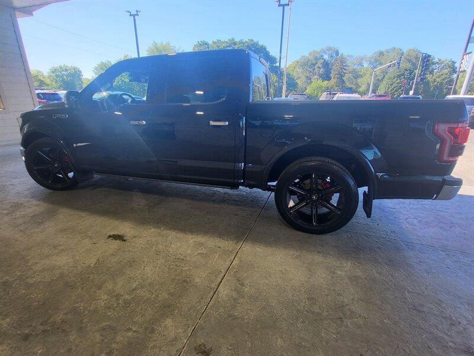 2015 Tuxedo Black Metallic Ford F-150 Lariat (1FTEW1EF9FF) with an 5.0L Flex Fuel V8 385hp 387ft. lbs. engine, Automatic transmission, located at 25355 Eames Street, Channahon, IL, 60410, (815) 467-1807, 41.429108, -88.228432 - ** LOWERED, ADJUSTABLE AIR LIFT SUSPENSION, SCT PROGRAMMER, NICE CLEAN TRUCK. ** If you're ready for a different, no hassle and pleasant car buying experience, then give us a chance! We're breaking the standard Car Sales mold and making one of our very own you'll be sure to appreciate! So, why buy - Photo #11