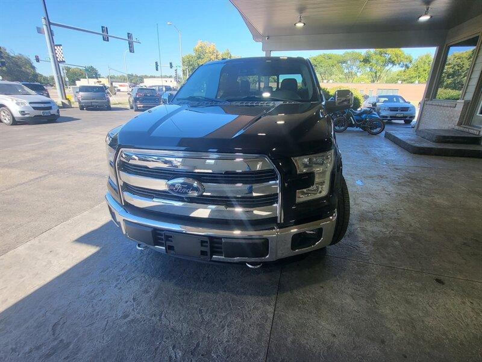 2015 Tuxedo Black Metallic Ford F-150 Lariat (1FTEW1EF9FF) with an 5.0L Flex Fuel V8 385hp 387ft. lbs. engine, Automatic transmission, located at 25355 Eames Street, Channahon, IL, 60410, (815) 467-1807, 41.429108, -88.228432 - ** LOWERED, ADJUSTABLE AIR LIFT SUSPENSION, SCT PROGRAMMER, NICE CLEAN TRUCK. ** If you're ready for a different, no hassle and pleasant car buying experience, then give us a chance! We're breaking the standard Car Sales mold and making one of our very own you'll be sure to appreciate! So, why buy - Photo #15
