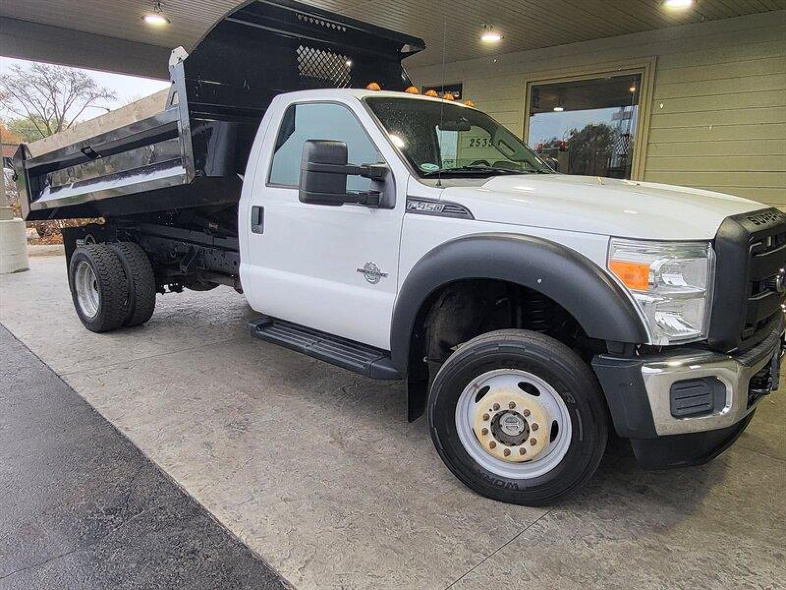 2015 White Ford F-450 XL DRW (1FDTF4HT2FE) with an 6.7 engine, located at 25355 Eames Street, Channahon, IL, 60410, (815) 467-1807, 41.429108, -88.228432 - ** 11 FOOT KNAPHEIDE DUMP BODY. ** If you're ready for a different, no hassle and pleasant car buying experience, then give us a chance! We're breaking the standard Car Sales mold and making one of our very own you'll be sure to appreciate! So, why buy from Crase Auto Connection? Here's a simple ans - Photo #0
