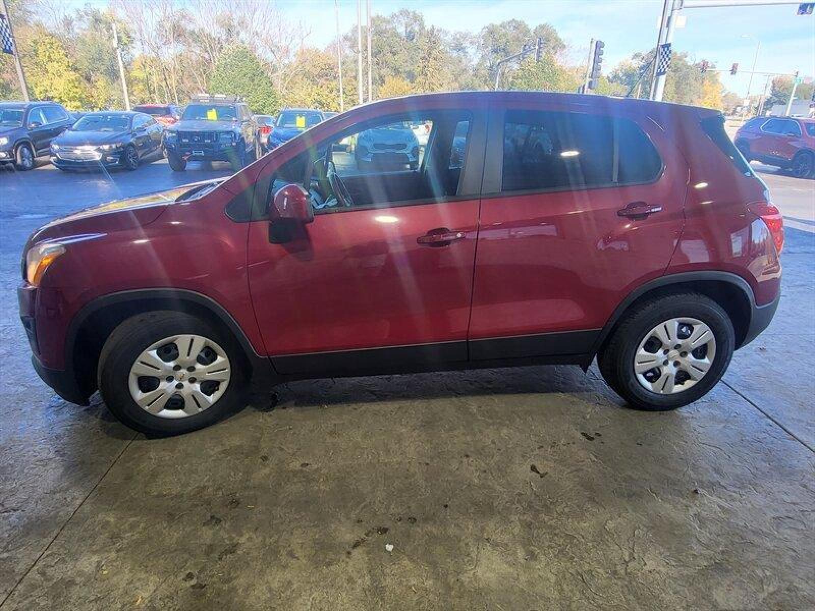 2015 Victory Red Chevrolet Trax LS (KL7CJKSB7FB) with an Ecotec 1.4L Turbo I4 138hp 148ft. lbs. engine, Automatic transmission, located at 25355 Eames Street, Channahon, IL, 60410, (815) 467-1807, 41.429108, -88.228432 - Looking for a car that's both practical and stylish? Look no further than the 2015 Chevrolet Trax LS! With its Ecotec 1.4L Turbo I4 engine, this baby packs a punch with 138 horsepower and 148 foot-pounds of torque. And don't even get me started on the factory default features. We're talking power wi - Photo #10