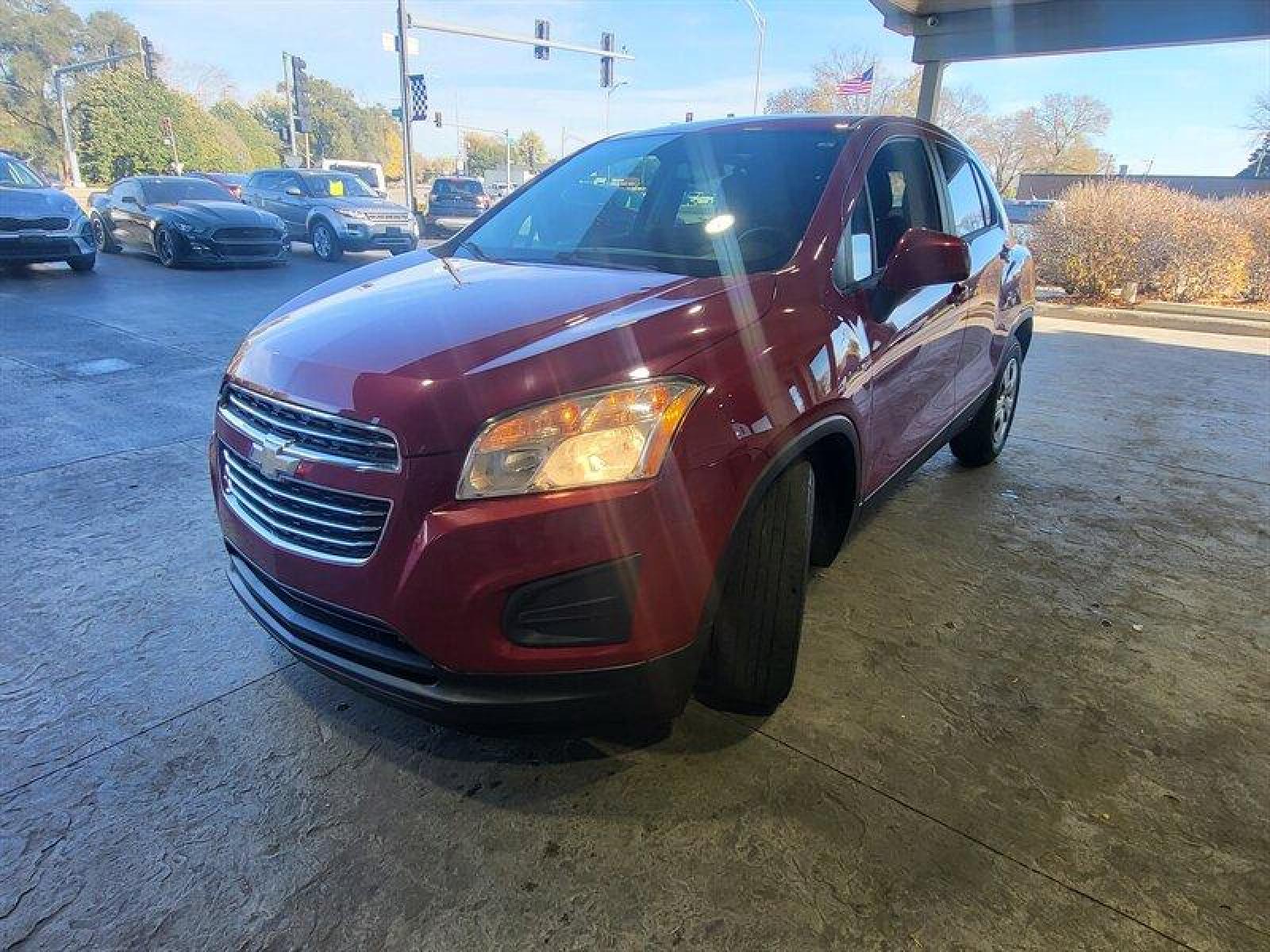 2015 Victory Red Chevrolet Trax LS (KL7CJKSB7FB) with an Ecotec 1.4L Turbo I4 138hp 148ft. lbs. engine, Automatic transmission, located at 25355 Eames Street, Channahon, IL, 60410, (815) 467-1807, 41.429108, -88.228432 - Looking for a car that's both practical and stylish? Look no further than the 2015 Chevrolet Trax LS! With its Ecotec 1.4L Turbo I4 engine, this baby packs a punch with 138 horsepower and 148 foot-pounds of torque. And don't even get me started on the factory default features. We're talking power wi - Photo #12