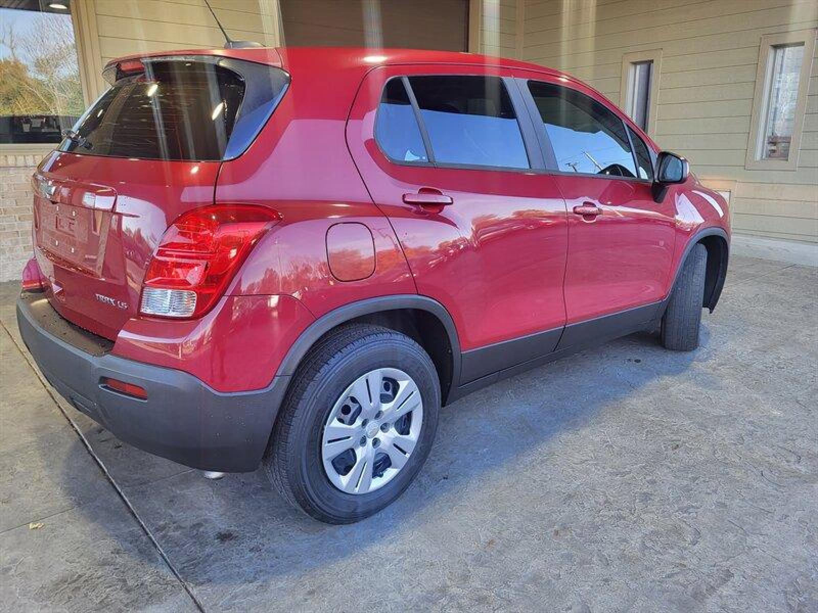 2015 Victory Red Chevrolet Trax LS (KL7CJKSB7FB) with an Ecotec 1.4L Turbo I4 138hp 148ft. lbs. engine, Automatic transmission, located at 25355 Eames Street, Channahon, IL, 60410, (815) 467-1807, 41.429108, -88.228432 - Looking for a car that's both practical and stylish? Look no further than the 2015 Chevrolet Trax LS! With its Ecotec 1.4L Turbo I4 engine, this baby packs a punch with 138 horsepower and 148 foot-pounds of torque. And don't even get me started on the factory default features. We're talking power wi - Photo #5