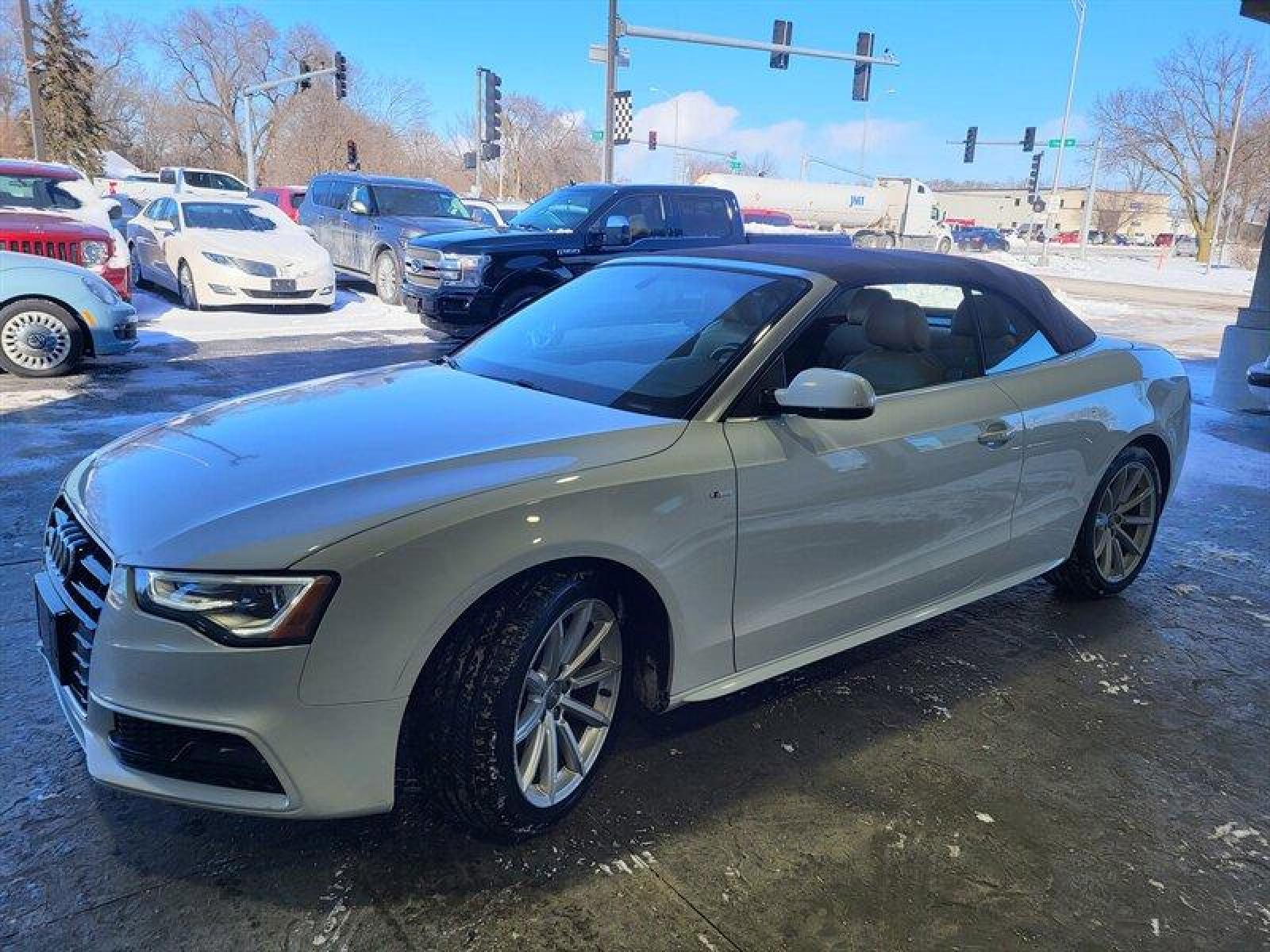 2016 Glacier White Metallic Audi A5 2.0T Premium Plus quattro (WAUM2AFH4GN) with an 2.0L Flex Fuel Turbo I4 220hp 258ft. lbs. engine, TipTronic transmission, located at 25355 Eames Street, Channahon, IL, 60410, (815) 467-1807, 41.429108, -88.228432 - Looking for a luxury vehicle that delivers both style and performance? Look no further than the 2016 Audi A5 2.0T quattro Premium Plus. Powered by a Flex Fuel Turbo I4 engine that delivers an impressive 220 horsepower and 258 ft. lbs. of torque, this car is sure to give you the thrill of the ride yo - Photo #6