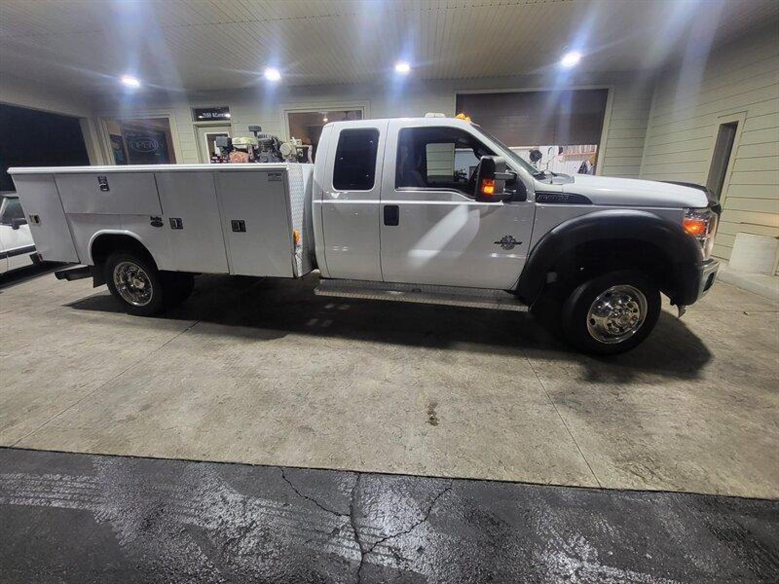 2012 White Ford F-450 XL DRW (1FD0X4HT7CE) , located at 25355 Eames Street, Channahon, IL, 60410, (815) 467-1807, 41.429108, -88.228432 - ** LOCAL TRADE IN , 11 FOOT READING UTILITY BODY, TUNED. ** The 2012 Ford F-450 is a powerful and versatile truck with below 96,000 miles, averaging less than 8,000 miles per year. This model comes with a factory default 6.7L Power Stroke V8 Turbo Diesel engine, which provides exceptional power and - Photo #1