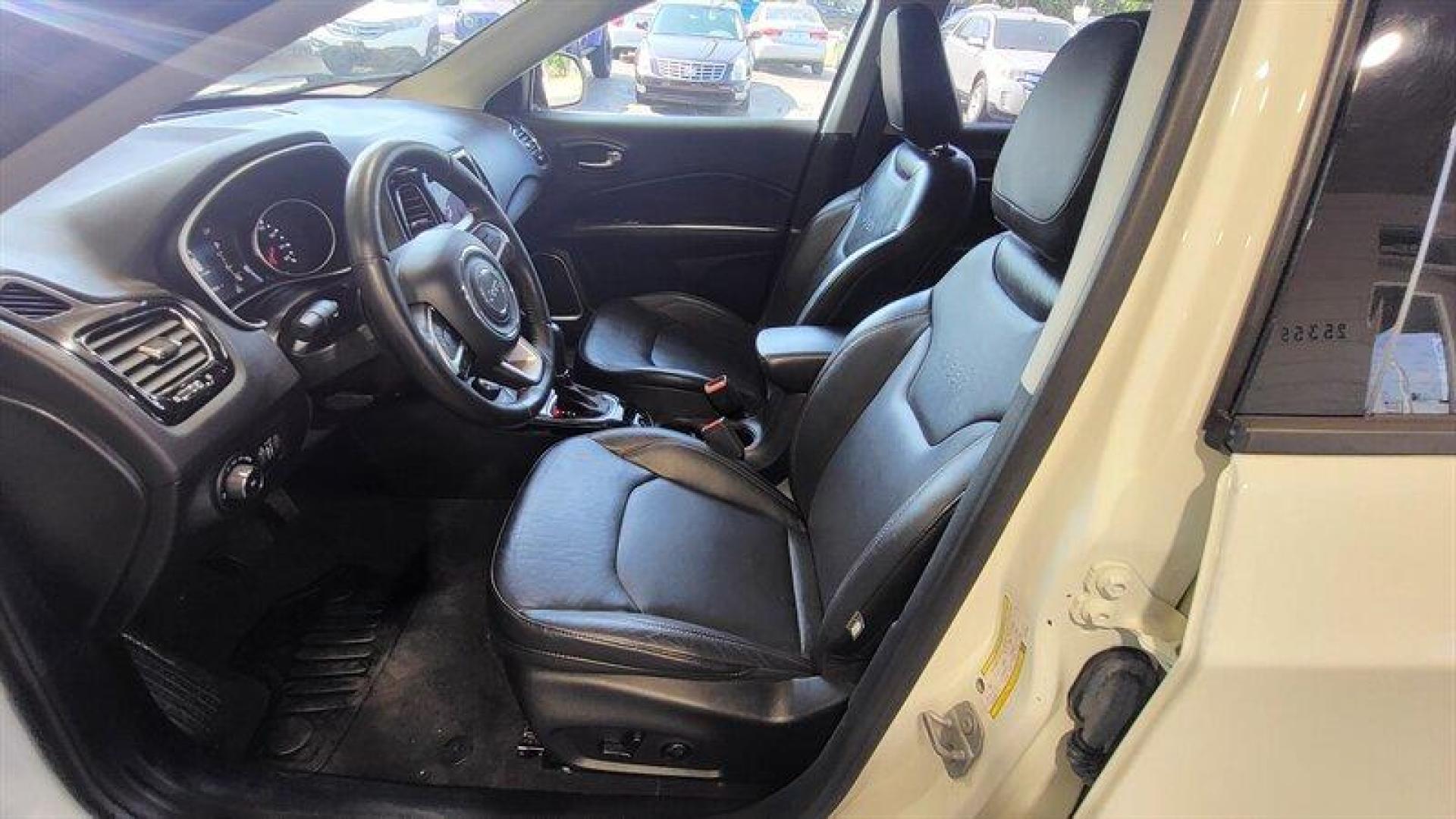2018 White Clear Coat Jeep Compass Limited (3C4NJDCB6JT) with an Tigershark 2.4L I4 180hp 175ft. lbs. engine, Automatic transmission, located at 25355 Eames Street, Channahon, IL, 60410, (815) 467-1807, 41.429108, -88.228432 - Photo#16