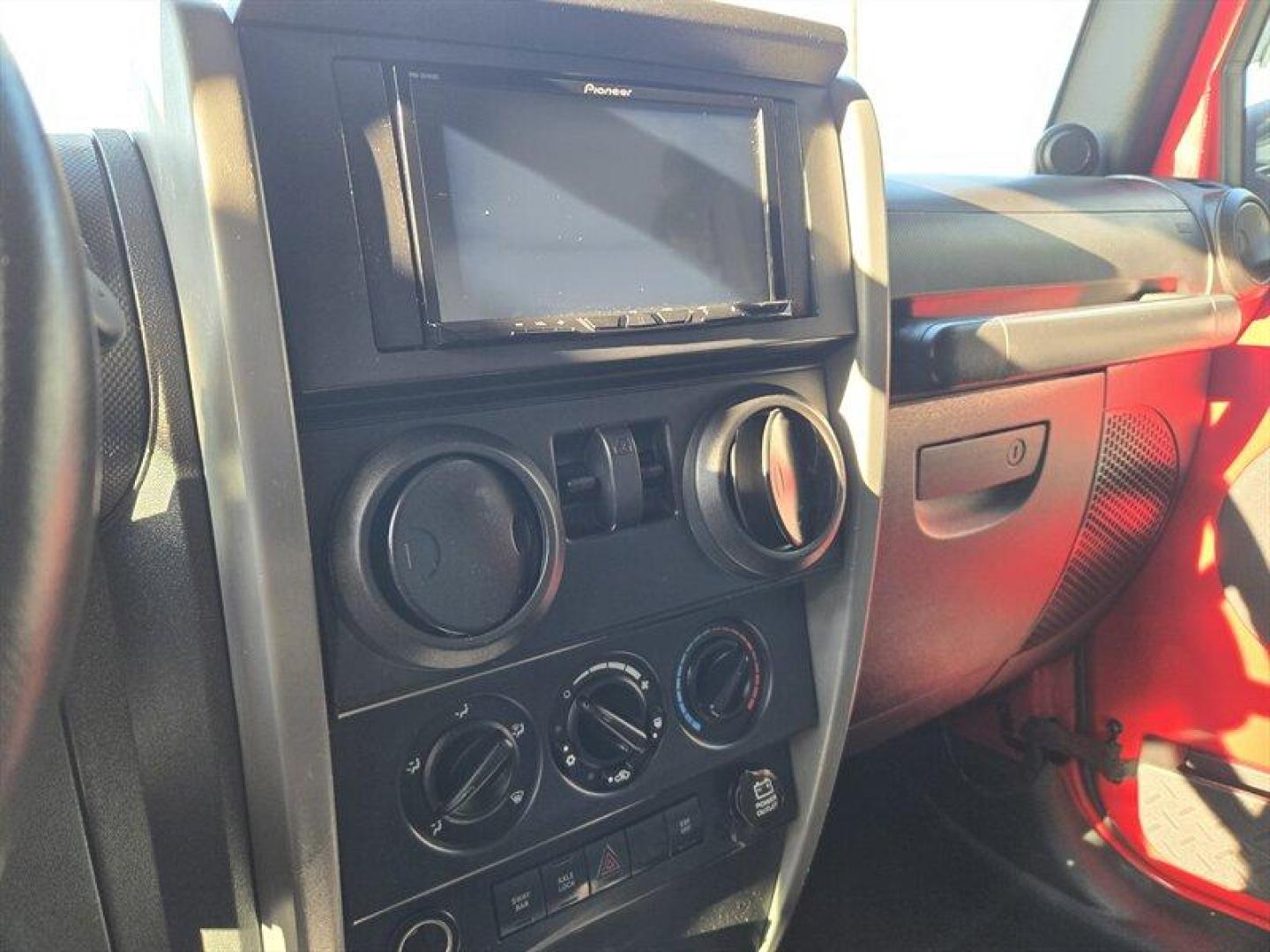 2007 Flame Red Clearcoat Jeep Wrangler Rubicon (1J8GA64197L) with an 3.8L V6 205hp 240ft. lbs. engine, 6 Speed Manual transmission, located at 25355 Eames Street, Channahon, IL, 60410, (815) 467-1807, 41.429108, -88.228432 - Photo#14