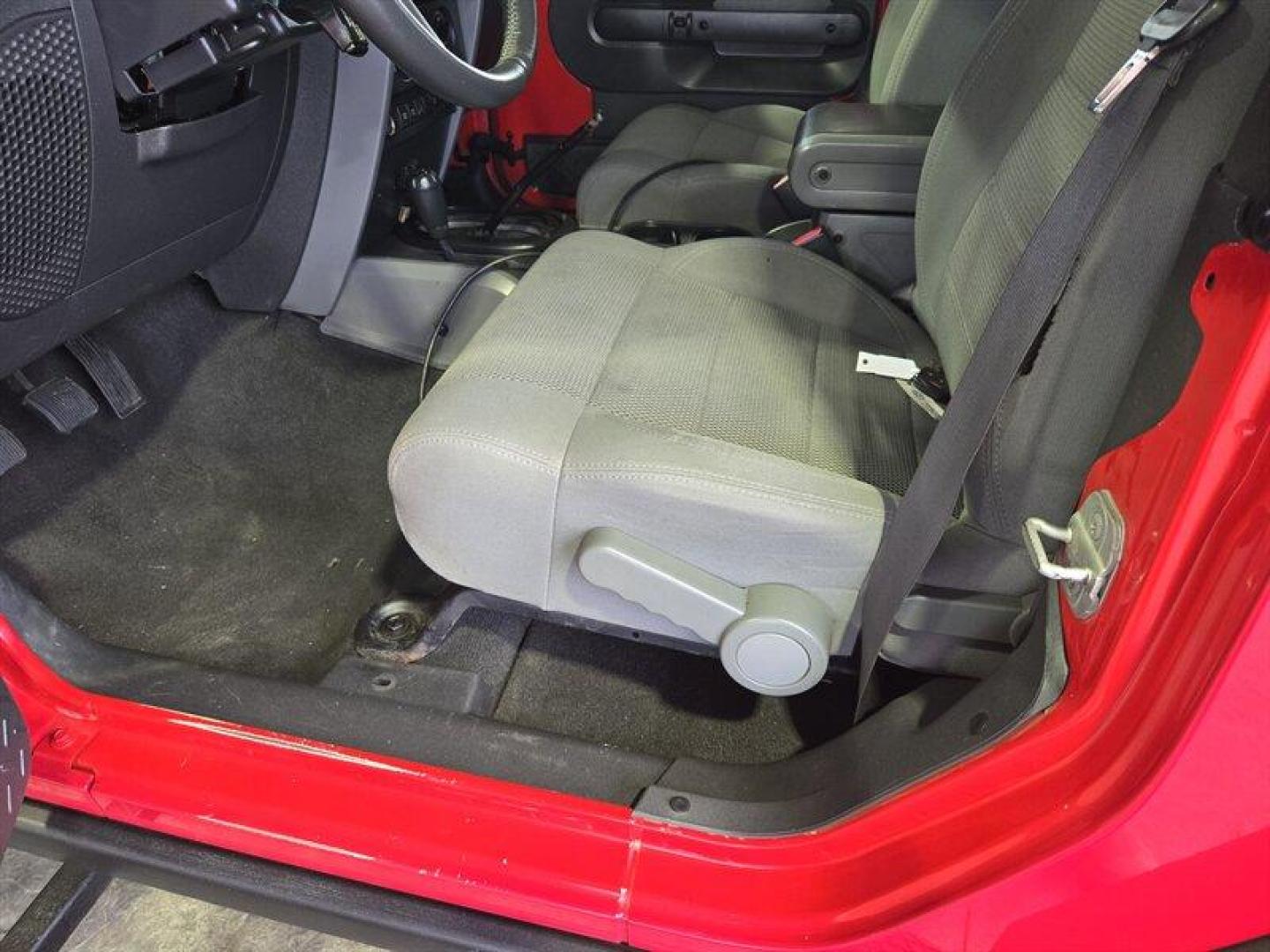 2007 Flame Red Clearcoat Jeep Wrangler Rubicon (1J8GA64197L) with an 3.8L V6 205hp 240ft. lbs. engine, 6 Speed Manual transmission, located at 25355 Eames Street, Channahon, IL, 60410, (815) 467-1807, 41.429108, -88.228432 - Photo#10