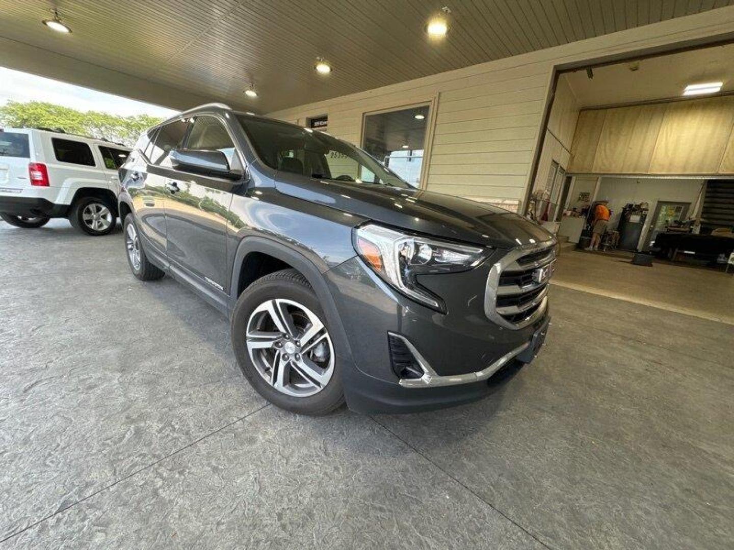 2018 Graphite Gray Metallic GMC Terrain SLT (3GKALVEV1JL) with an 1.5L Turbo I4 170hp 203ft. lbs. engine, Automatic transmission, located at 25355 Eames Street, Channahon, IL, 60410, (815) 467-1807, 41.429108, -88.228432 - Photo#0