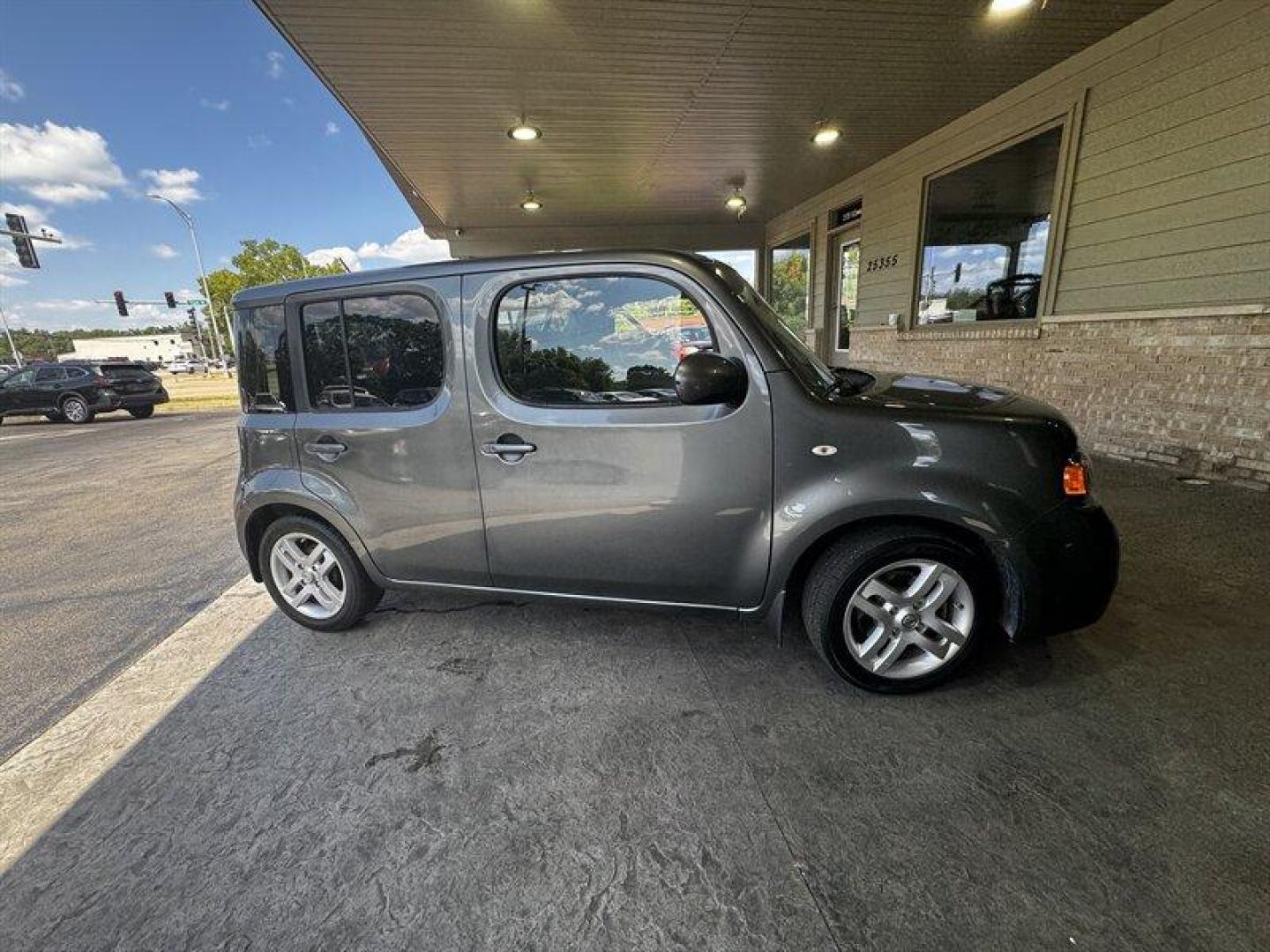 2013 Sapphire Slate Nissan cube 1.8 S (JN8AZ2KR8DT) with an 1.8L I4 122hp 127ft. lbs. engine, located at 25355 Eames Street, Channahon, IL, 60410, (815) 467-1807, 41.429108, -88.228432 - Looking for a car that's as unique as you are? Check out this 2013 Nissan Cube 1.8 S - it's not your average ride! Powered by a zippy 1.8L I4 engine, this Cube packs a punch with 122hp and 127ft. lbs. of torque. With its below 72,000 miles on the odometer, this funky little car has been cruising at - Photo#1