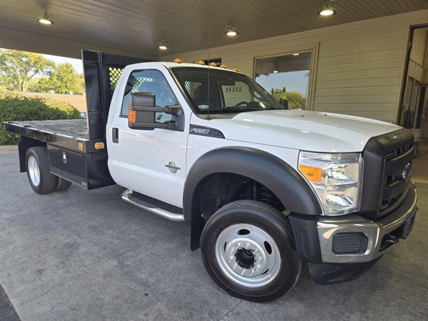 2016 White Ford F-550 XL DRW (1FDUF5GT5GE) with an 6.7 engine, Automatic transmission, located at 25355 Eames Street, Channahon, IL, 60410, (815) 467-1807, 41.429108, -88.228432 - ** 11 FOOT KNAPHEIDE FLAT BED WITH FUEL TANK. ** Introducing a 2016 Ford F-550, a powerful workhorse with a 6.7 engine that delivers exceptional performance. This vehicle is in excellent overall condition, making it a reliable choice for anyone in need of a dependable truck. The exterior of this F- - Photo#0