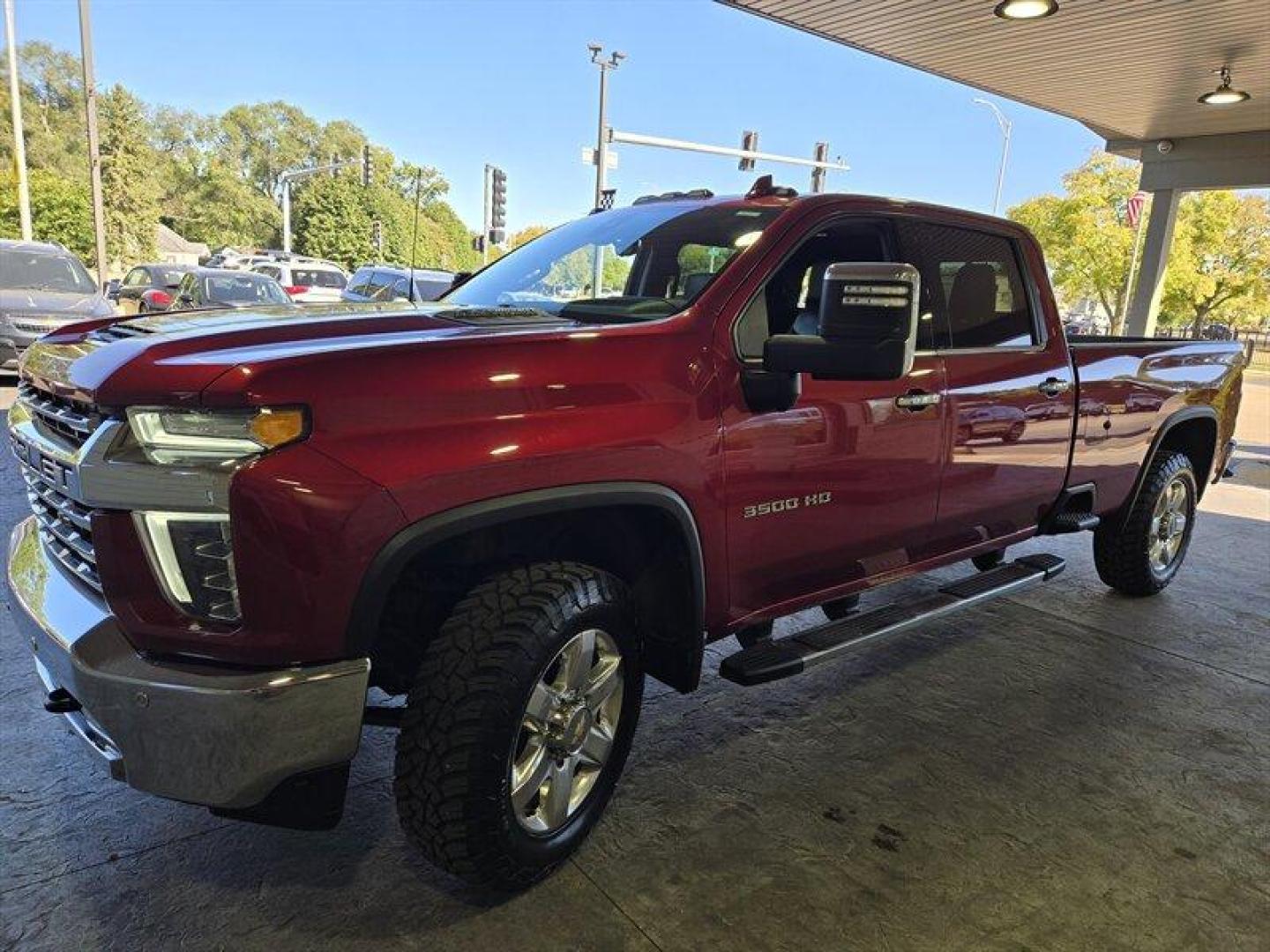 2021 Red Hot Chevrolet Silverado 3500 LTZ (1GC4YUEY8MF) with an Duramax 6.6L Biodiesel Turbo V8 445hp 910ft. lbs. engine, Automatic transmission, located at 25355 Eames Street, Channahon, IL, 60410, (815) 467-1807, 41.429108, -88.228432 - Photo#10