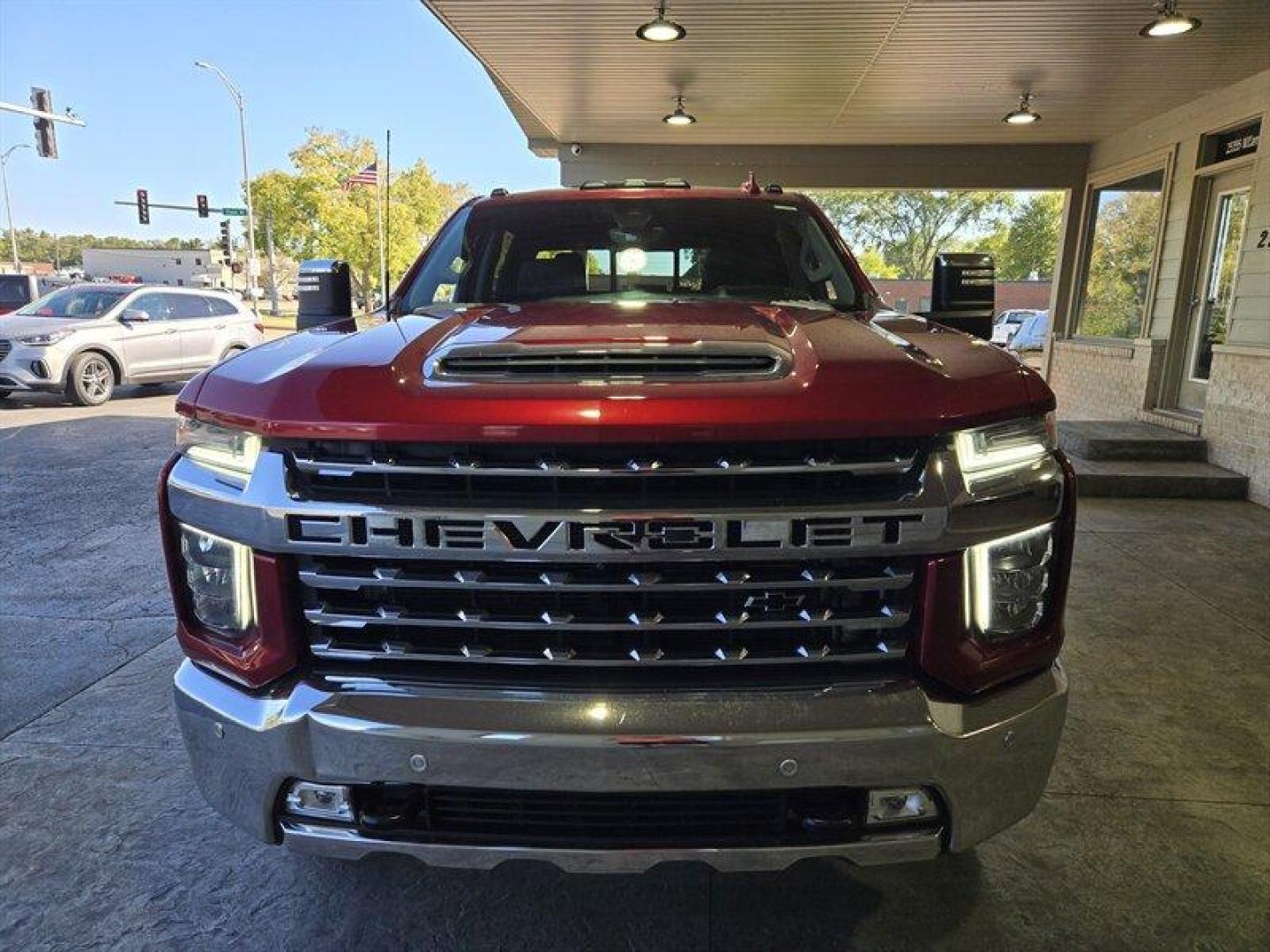 2021 Red Hot Chevrolet Silverado 3500 LTZ (1GC4YUEY8MF) with an Duramax 6.6L Biodiesel Turbo V8 445hp 910ft. lbs. engine, Automatic transmission, located at 25355 Eames Street, Channahon, IL, 60410, (815) 467-1807, 41.429108, -88.228432 - Photo#11