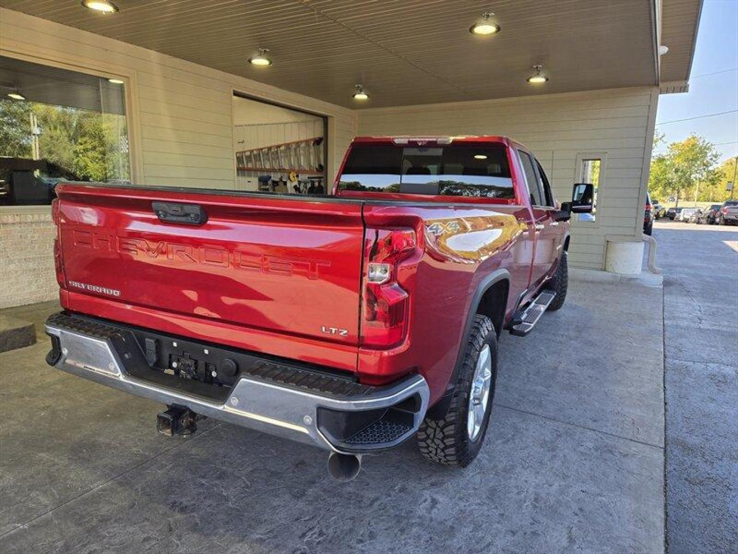 2021 Red Hot Chevrolet Silverado 3500 LTZ (1GC4YUEY8MF) with an Duramax 6.6L Biodiesel Turbo V8 445hp 910ft. lbs. engine, Automatic transmission, located at 25355 Eames Street, Channahon, IL, 60410, (815) 467-1807, 41.429108, -88.228432 - Photo#4