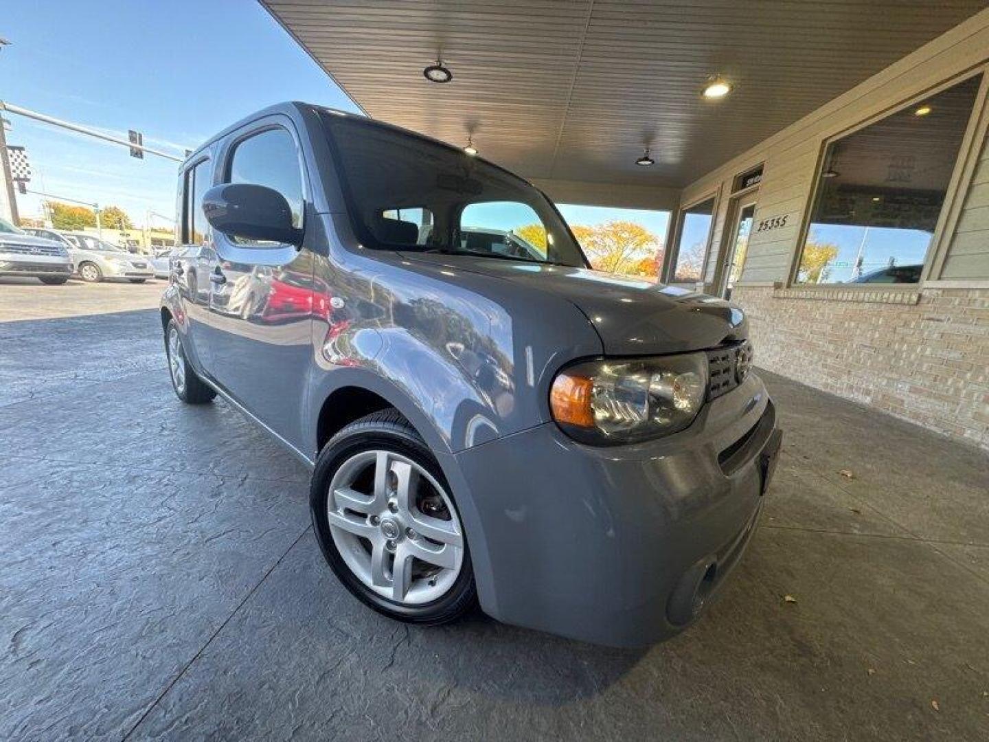 2014 Gun Metallic Nissan cube 1.8 SL (JN8AZ2KR2ET) with an 1.8L I4 122hp 127ft. lbs. engine, Automatic transmission, located at 25355 Eames Street, Channahon, IL, 60410, (815) 467-1807, 41.429108, -88.228432 - Photo#0