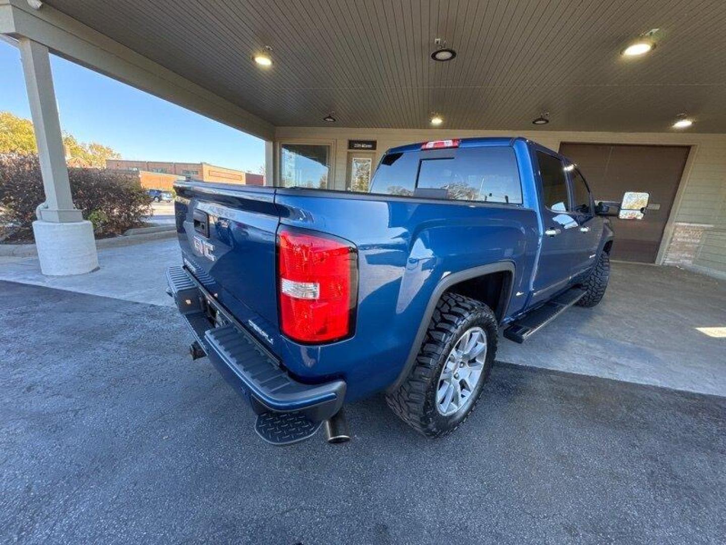 2015 Stone Blue Metallic GMC Sierra 1500 Denali (3GTU2WEJ9FG) with an EcoTec3 6.2L V8 420hp 460ft. lbs. engine, Automatic transmission, located at 25355 Eames Street, Channahon, IL, 60410, (815) 467-1807, 41.429108, -88.228432 - Photo#3