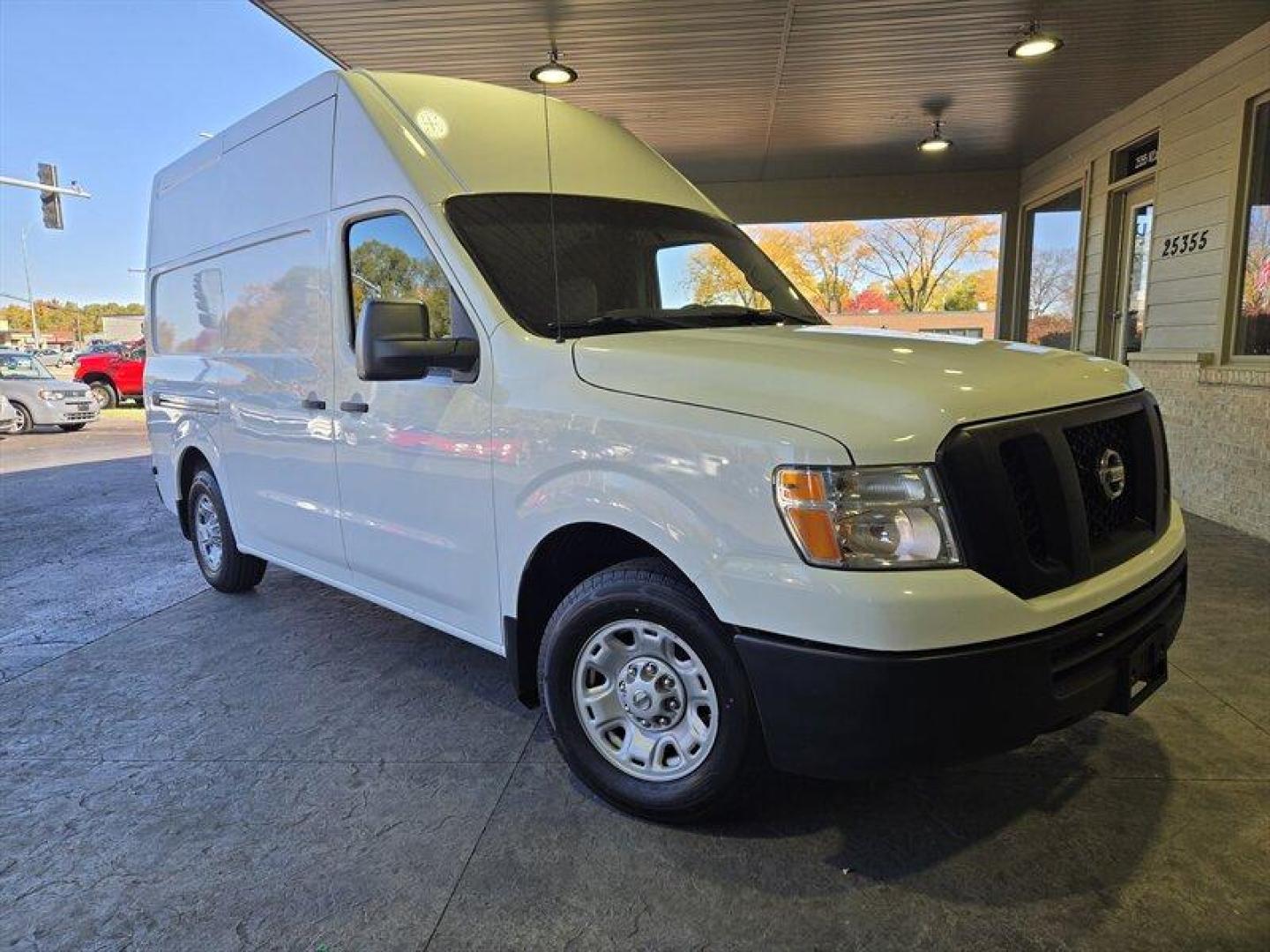 2019 Glacier White Nissan NV SV High Roof (1N6BF0LY8KN) with an 4.0L V6 261hp 281ft. lbs. engine, Automatic transmission, located at 25355 Eames Street, Channahon, IL, 60410, (815) 467-1807, 41.429108, -88.228432 - Photo#0