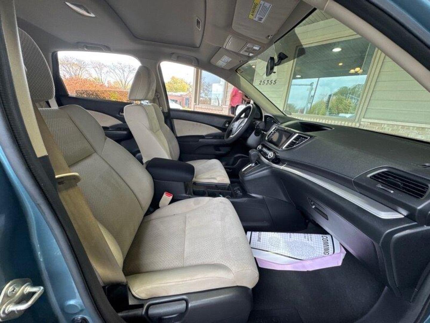 2016 Obsidian Blue Pearl Honda CR-V EX (5J6RM4H54GL) with an 2.4L I4 185hp 181ft. lbs. engine, Automatic transmission, located at 25355 Eames Street, Channahon, IL, 60410, (815) 467-1807, 41.429108, -88.228432 - Oh, baby, have you seen our 2016 Honda CR-V EX in Obsidian Blue Pearl with Beige interior? It's a real head-turner! Let me tell you all about its factory default features. Under the hood, you've got a powerful 2.4L I4 185hp 181ft. lbs. engine that'll have you zooming down the highway like a boss. - Photo#17