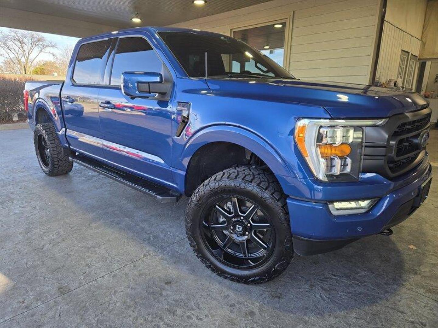 2022 Antimatter Blue Ford F-150 XLT (1FTFW1E8XNF) with an EcoBoost 3.5L Twin Turbo V6 400hp 500ft. lbs. engine, Automatic transmission, located at 25355 Eames Street, Channahon, IL, 60410, (815) 467-1807, 41.429108, -88.228432 - Photo#0
