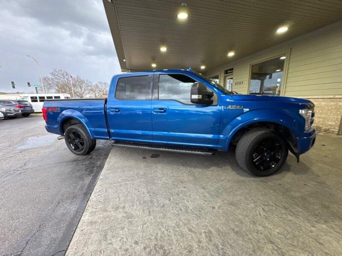 2018 Blue Jeans Ford F-150 Lariat (1FTFW1EG3JF) with an EcoBoost 3.5L Twin Turbo V6 375hp 470ft. lbs. engine, Automatic transmission, located at 25355 Eames Street, Channahon, IL, 60410, (815) 467-1807, 41.429108, -88.228432 - Photo#1