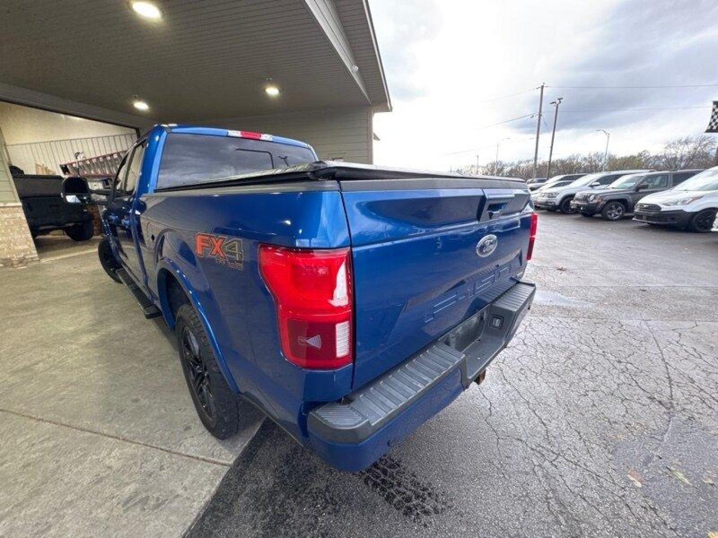 2018 Blue Jeans Ford F-150 Lariat (1FTFW1EG3JF) with an EcoBoost 3.5L Twin Turbo V6 375hp 470ft. lbs. engine, Automatic transmission, located at 25355 Eames Street, Channahon, IL, 60410, (815) 467-1807, 41.429108, -88.228432 - Photo#4