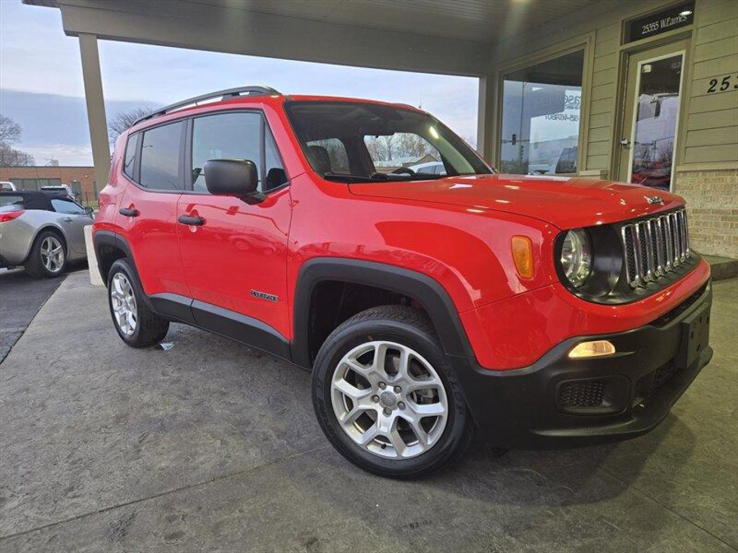 2018 Colorado Red Jeep Renegade Sport (ZACCJBAB4JP) with an Tigershark 2.4L I4 180hp 175ft. lbs. engine, Automatic transmission, located at 25355 Eames Street, Channahon, IL, 60410, (815) 467-1807, 41.429108, -88.228432 - Introducing the 2018 Jeep Renegade Sport - the perfect combination of power and efficiency! This bad boy is powered by a Tigershark 2.4L I4 180hp 175ft. lbs. engine that will have you zooming through the streets like a boss. And with under 53,000 miles on the clock, this baby has barely even broken - Photo#0