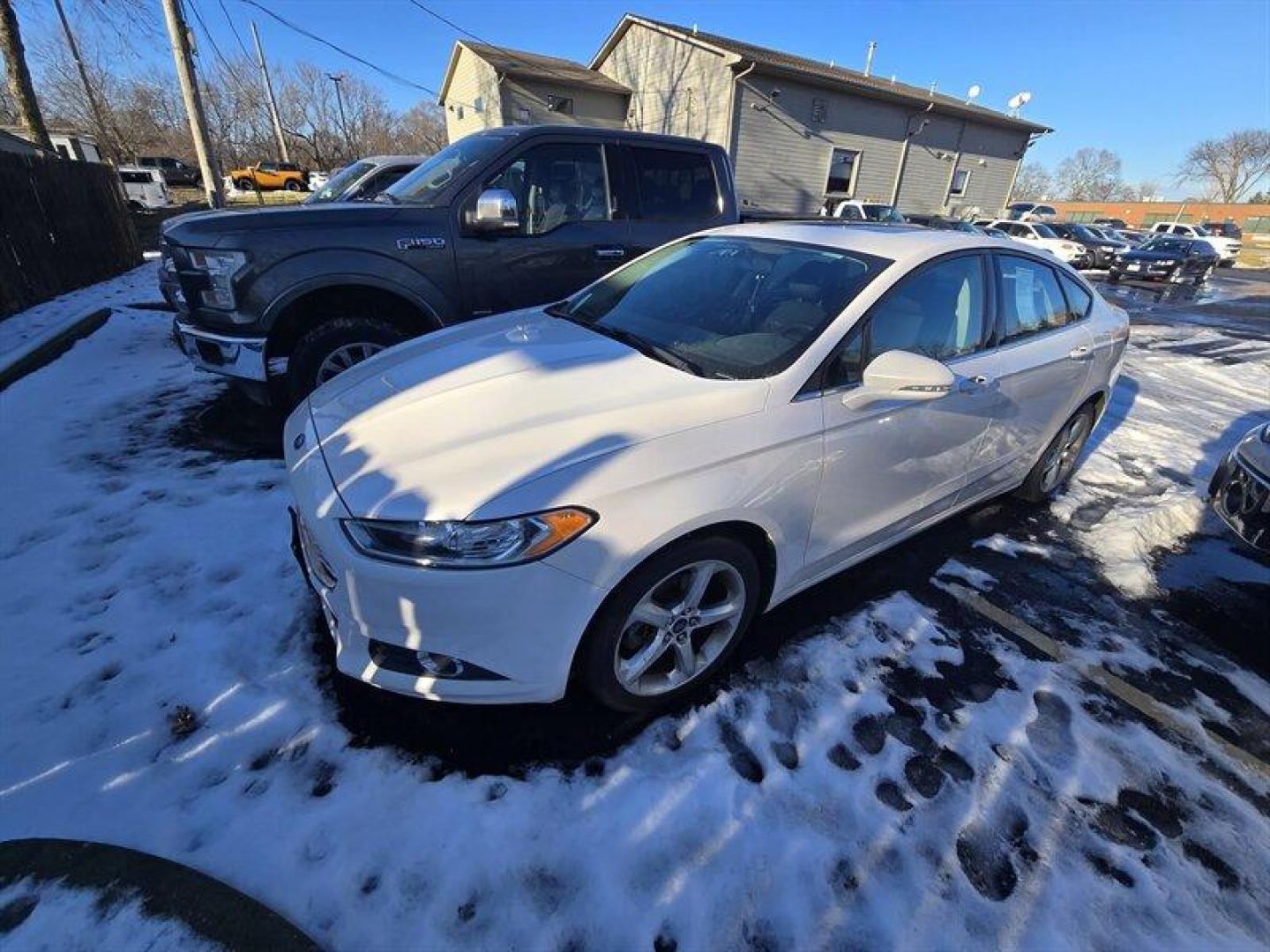 2013 Oxford White Ford Fusion SE (3FA6P0HR7DR) with an EcoBoost 1.6L Turbo I4 178hp 184ft. lbs. engine, Automatic transmission, located at 25355 Eames Street, Channahon, IL, 60410, (815) 467-1807, 41.429108, -88.228432 - TRADE IN SPECIAL, THESE VEHICLES ARE SOLD AS-IS NO WARRANTY. WE WILL TRY TO DISCLOSE WHAT WE KNOW IS WRONG WITH THEM. PRICED TO MOVE. NEED BRAKES, SUSPENSION HAS SOME RATTLES, AND HAS SOME OIL SEAPAGE. *NO FINANCING AVAILABLE. NO SHIPPING AVAILABLE* - Photo#0